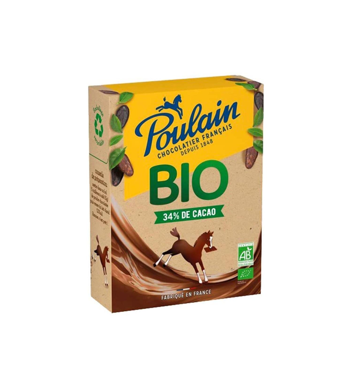Poulain Bio 34% Cacao en Poudre 350g (lot de 3)