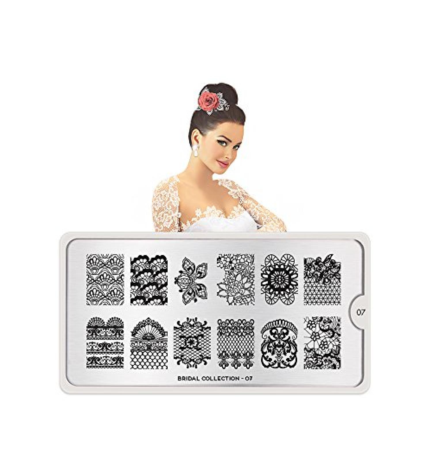 MoYou Stamping Schablon - Bridal 07 | Perfect Nail Art Stencils for International Shipping - Buy Online on GoSupps.com