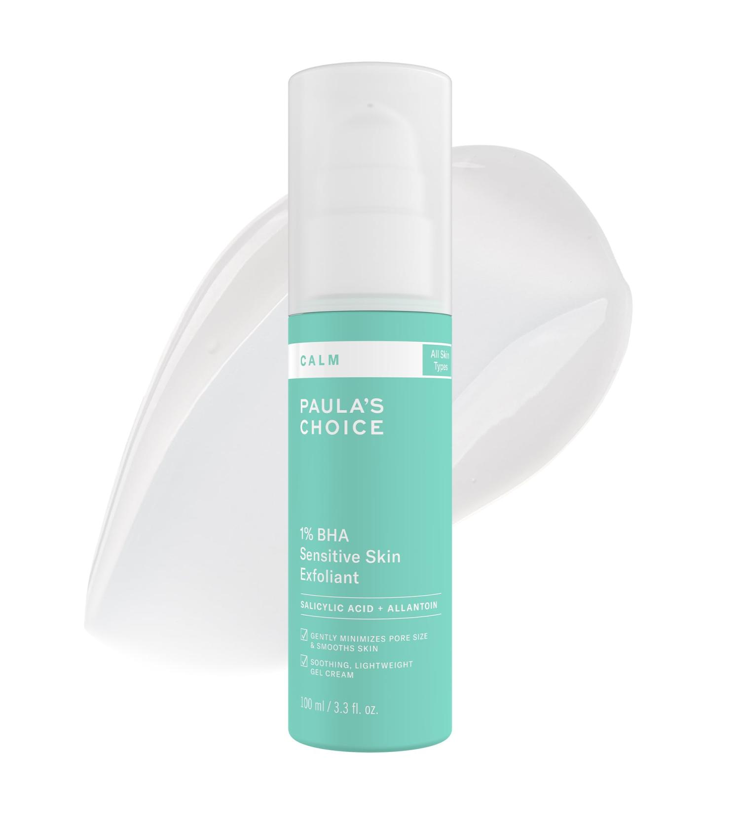 Paula s Choice CALM 1% Sensitive Skin BHA Liquid Exfoliant Salicylic Acid Lotion for Large Clogged Pores Calms Soothes Redness Suitable for Rosacea-Prone Eczema-Prone Skin Fragrance-Free 3.3oz - Buy Online on GoSupps.com