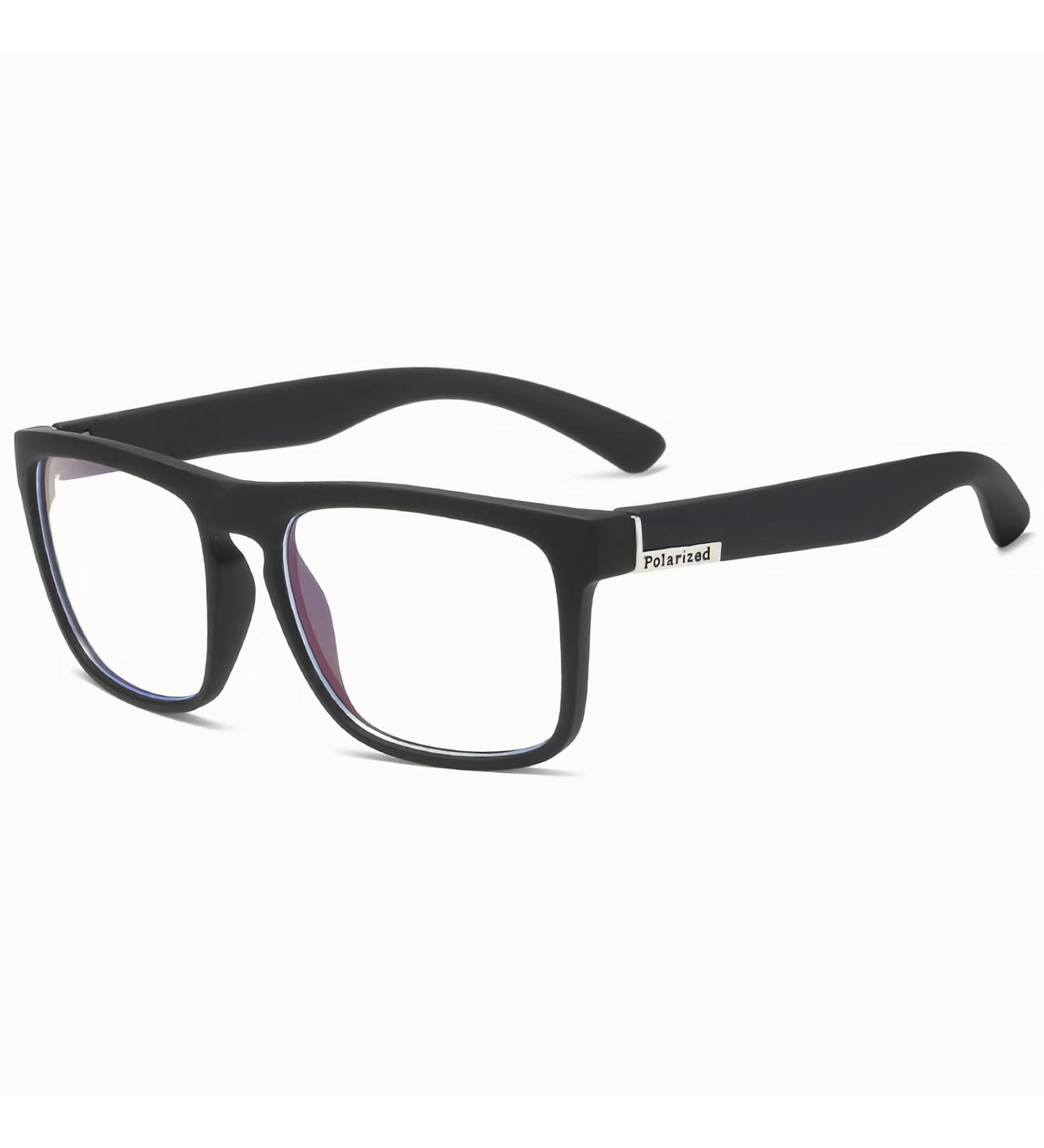 Fashion Square Blue Light Blocking Glasses for Men & Women - Black Clear Silver Options | Protect Your Eyes from Digital Strain - Buy Online on GoSupps.com