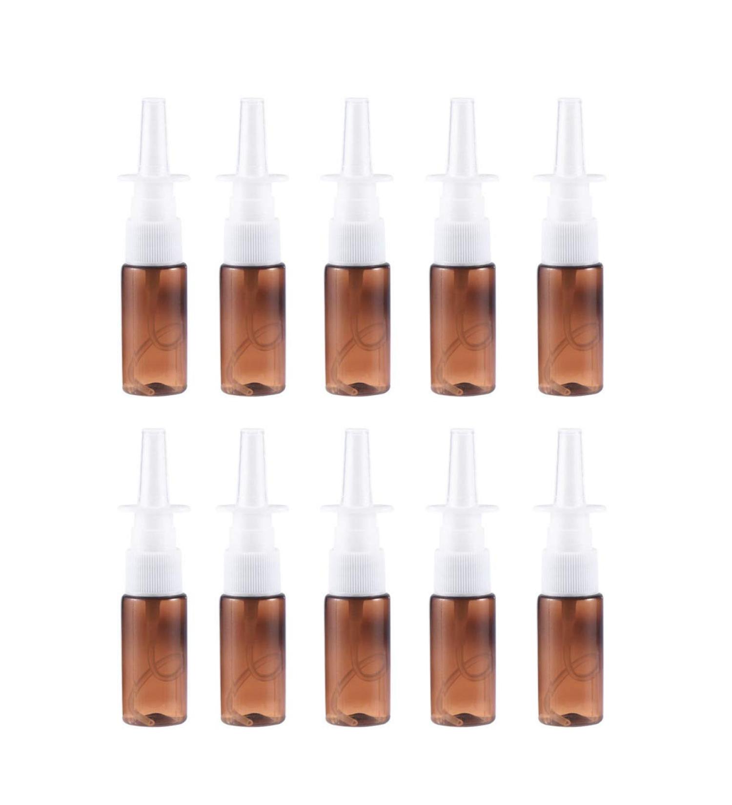 Heallily 15pcs 15ml Plastic Empty Nasal Sprayers Bottle Snoot Pump Clean for Colloidal Silver and Saline Applications - Buy Online on GoSupps.com