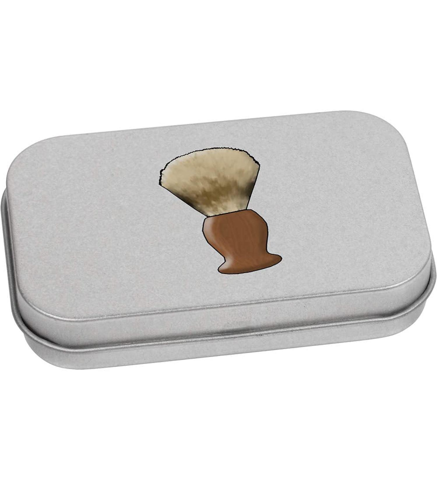 Azeeda 80mm x 50mm 'Shaving Brush' Tin / Storage Box (TT00146970)