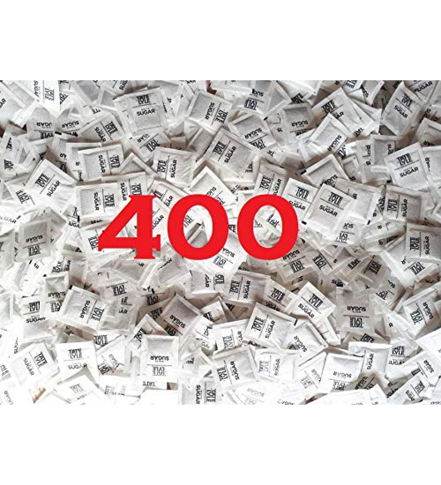 400 Count White Sugar Sachets - Pure Granulated Cane, Individually Wrapped - Buy Online on GoSupps.com