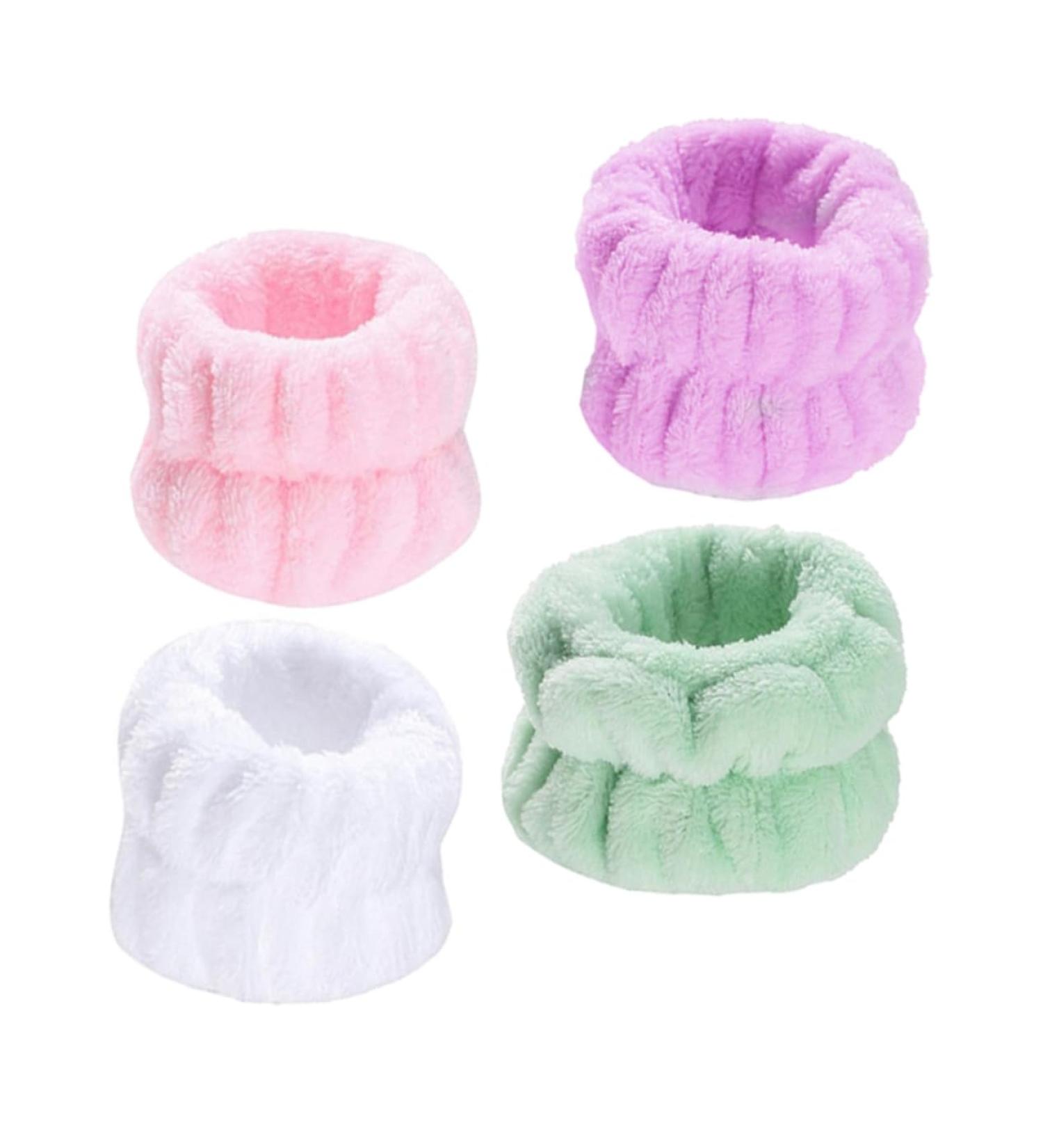 4paires Lot Bracelets Pour Lavage Du Visage Serviettes Absorbantes L gers Et Durables - Buy Online on GoSupps.com