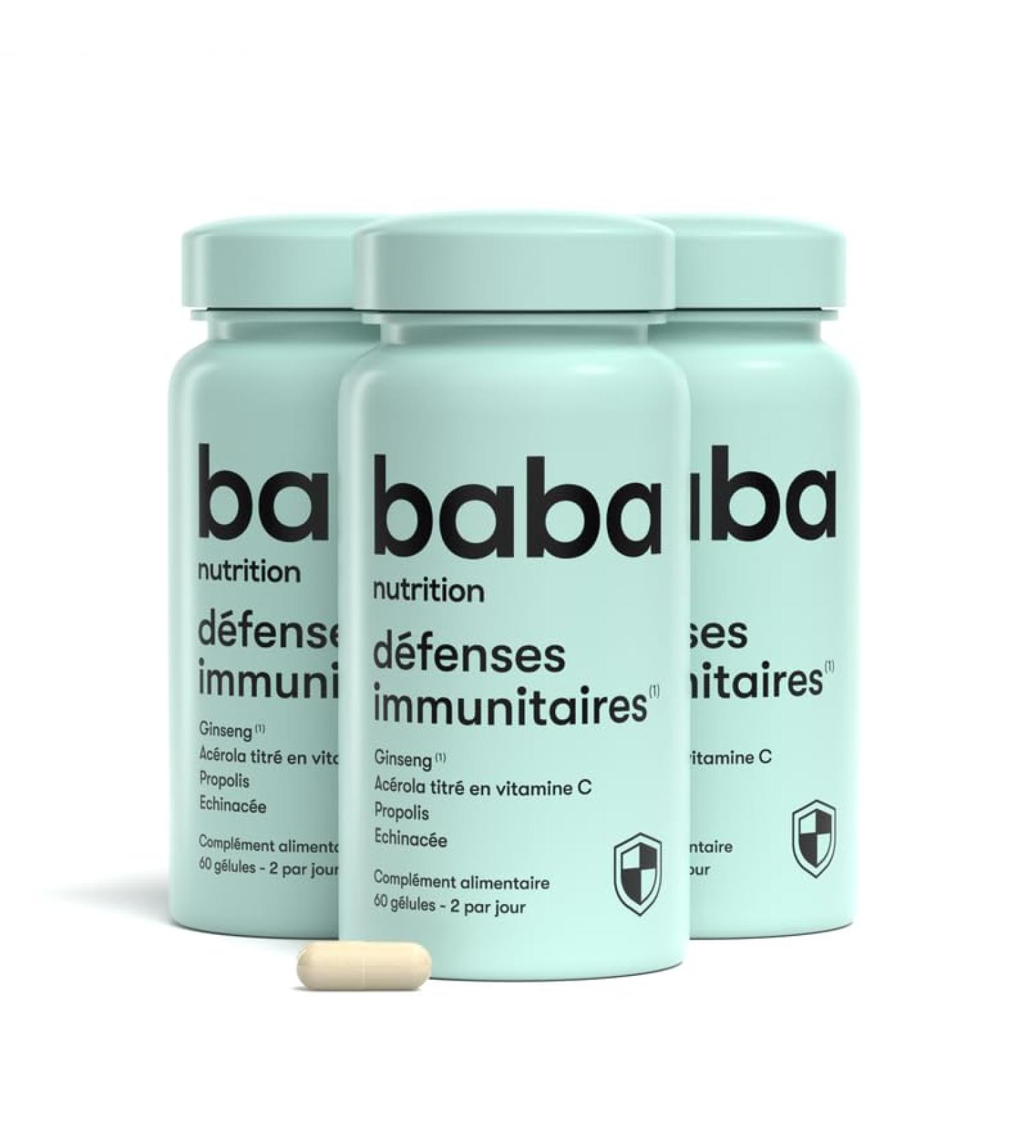 Baba Nutrition Immune Booster Dietary Supplement To Strengthen Your Natural Defense System | Rich In Vitamins & Minerals | Mate + Artichoke + Guarana + Chicory | 180 Capsules (Pack of 3) - Buy Online on GoSupps.com