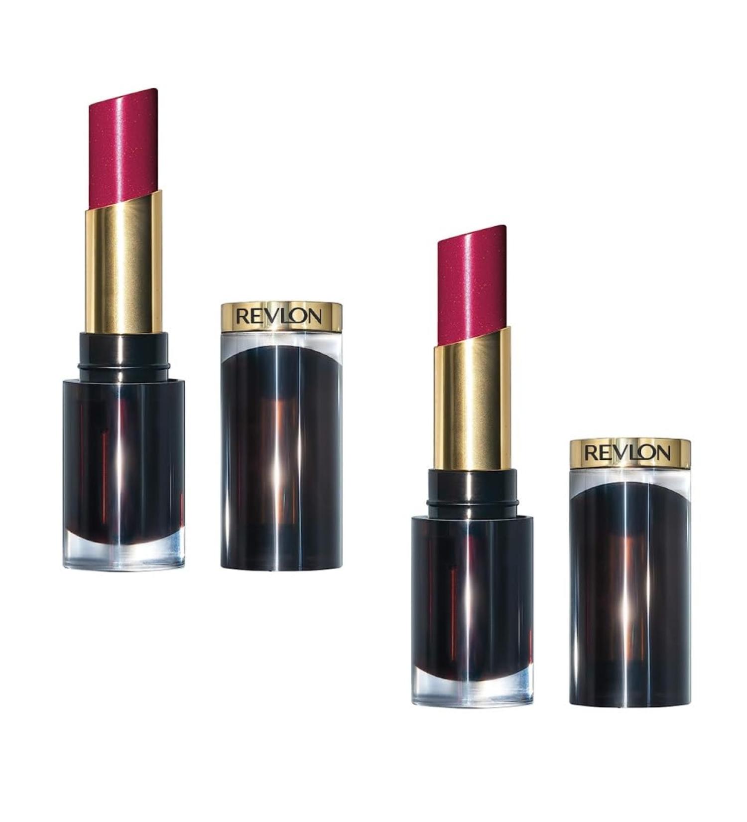 REVLON Super Lustrous Glass Shine Lipstick - Pack of 2 Glassy Ruby 025 | International Shipping Available - Buy Online on GoSupps.com
