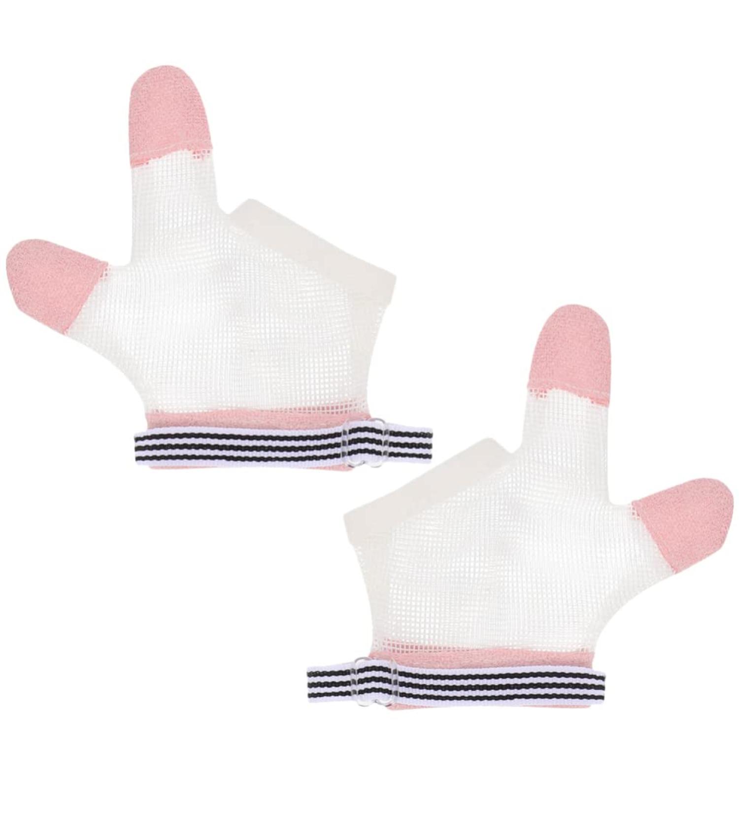 SUPVOX Baby Mittens - Finger Sucking & Nail Biting Stop Gloves for Kids (Pink, 10x10CM) - Buy Online on GoSupps.com