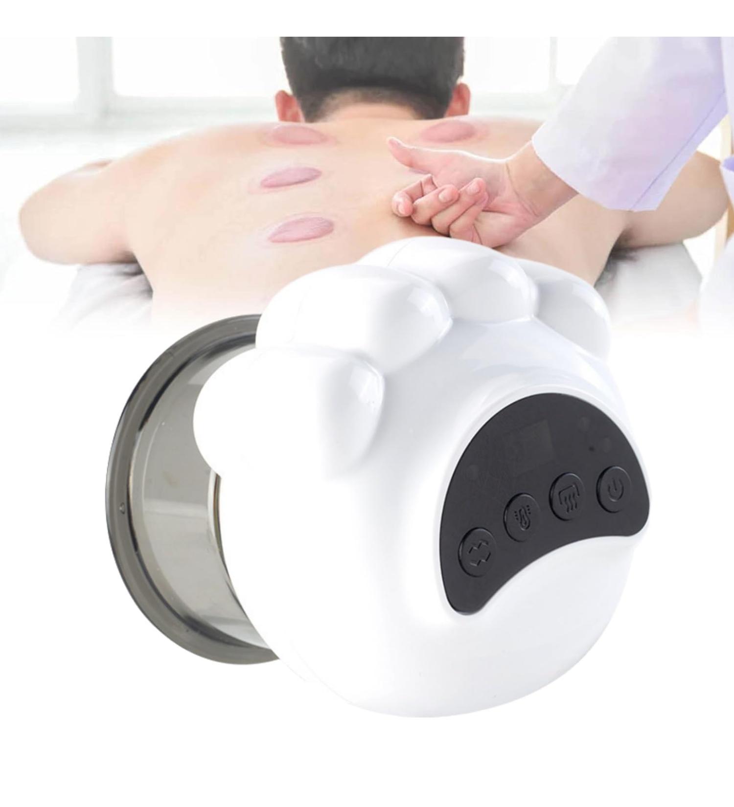 Buy KSGSFSA Electromagnetic Cupping Therapy Device - Intelligent Red Light GUA-SHA Massage for Sore Muscle Relief | Portable & Rechargeable - Buy Online on GoSupps.com