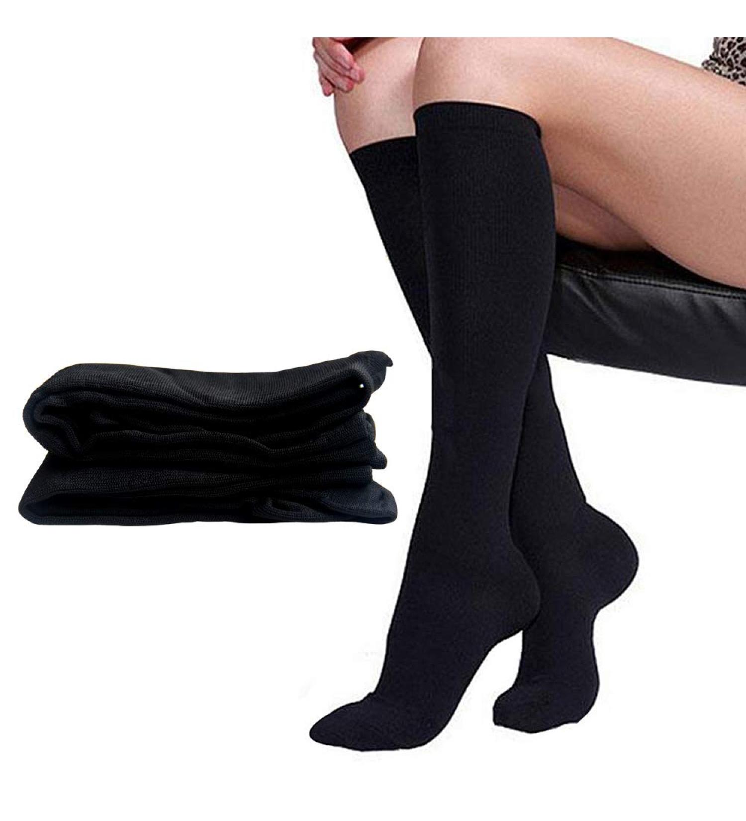 Miracle Socks Anti Fatigue Compression Socks Half Tube Socks 3 Pairs