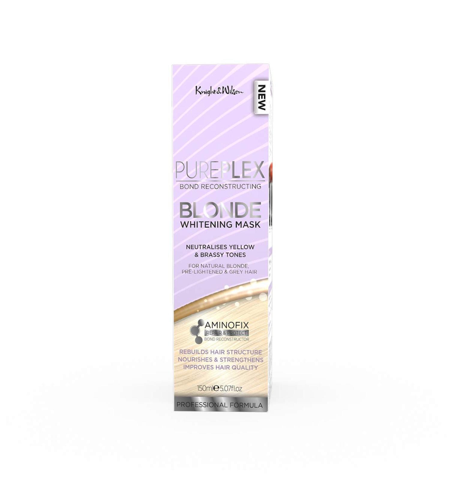 PurePlex Whitening Mask - Professional toning formula nourishes and rebuilds with Aminofix to protect and restore