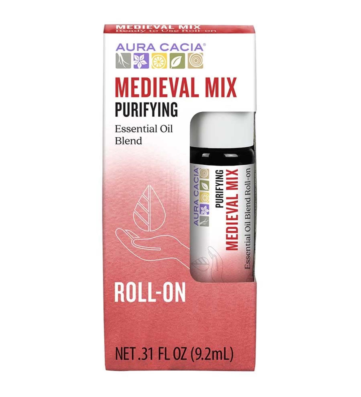 Aura Cacia Medieval Mix Roll-On Essential Oil Blend | 0.31 fl. oz. | Aromatherapy - Buy Online on GoSupps.com