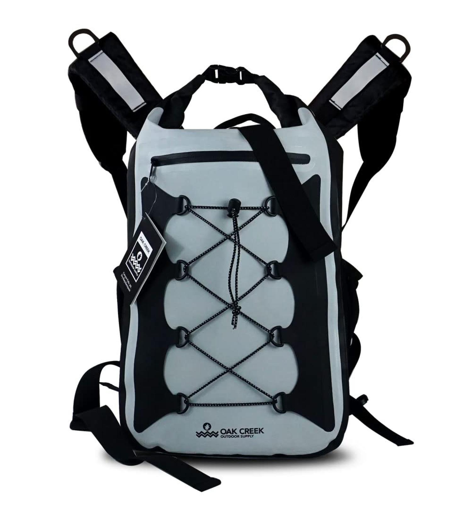 Oak Creek Canyon Falls 30L Dry Bag Backpack. Premium Waterproof Backpack with Padded Shoulder Straps. PVC Construction. Keep Your Gear Dry - Buy Online on GoSupps.com