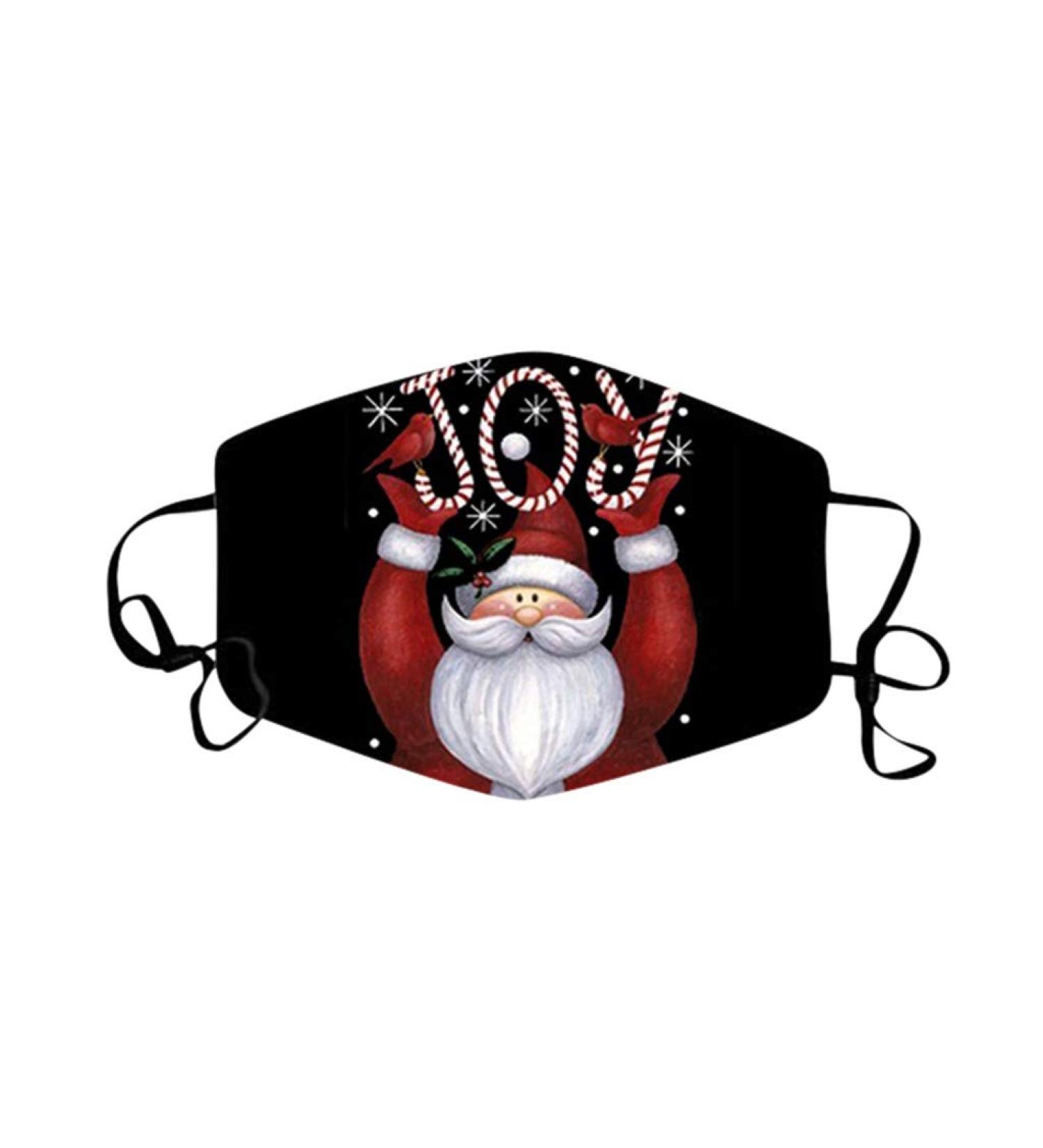 1 Pieces Adults Protect_Cover_Mask Washable Reusable Christmas Print With Filter Pocket Adjustable Earloops (I) - Buy Online on GoSupps.com