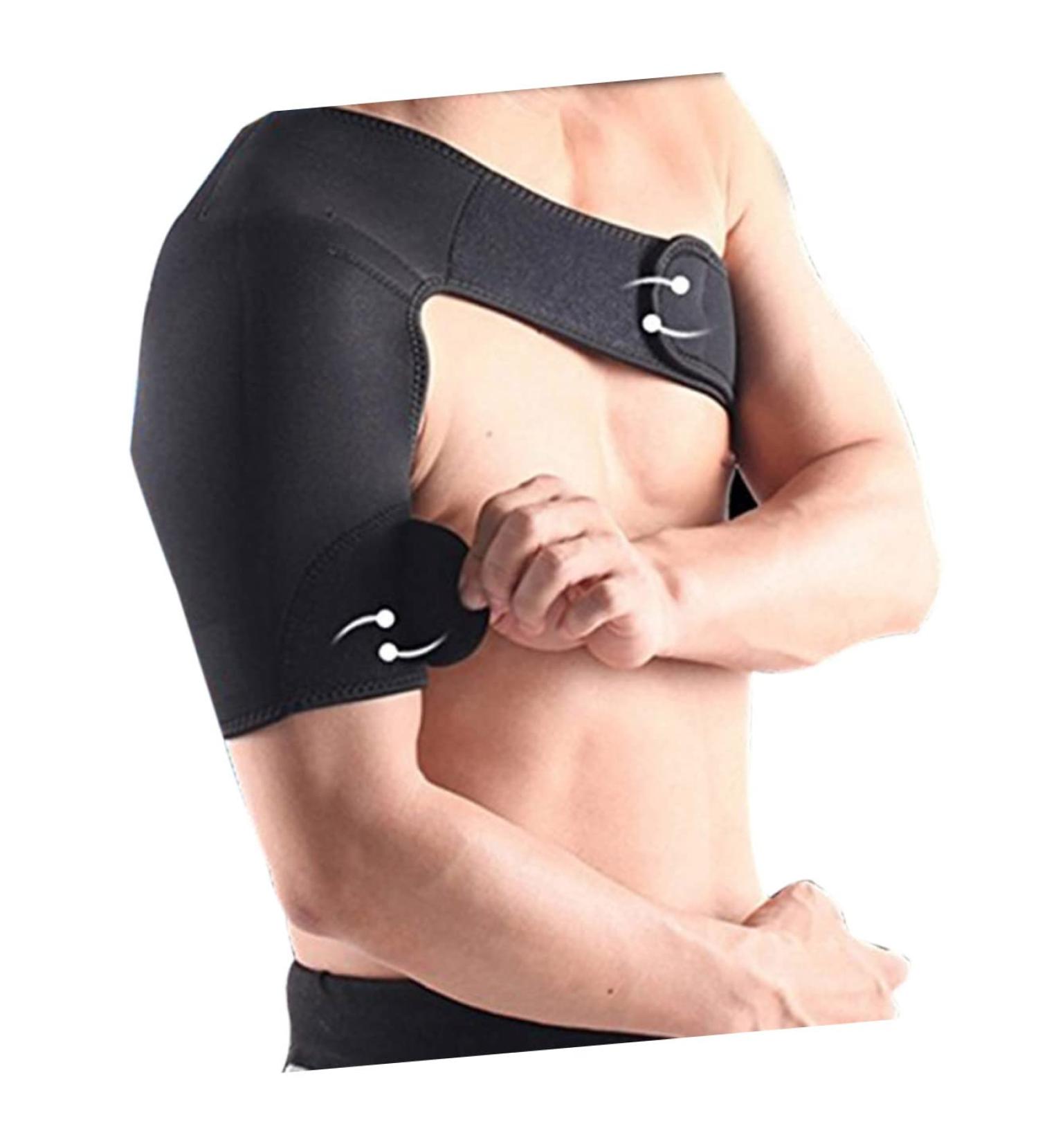 GLEAVI Adjustable Shoulder Immobilizer Brace - Rotator Cuff Support & Gear for Injury Recovery - Medium Black - Buy Online on GoSupps.com