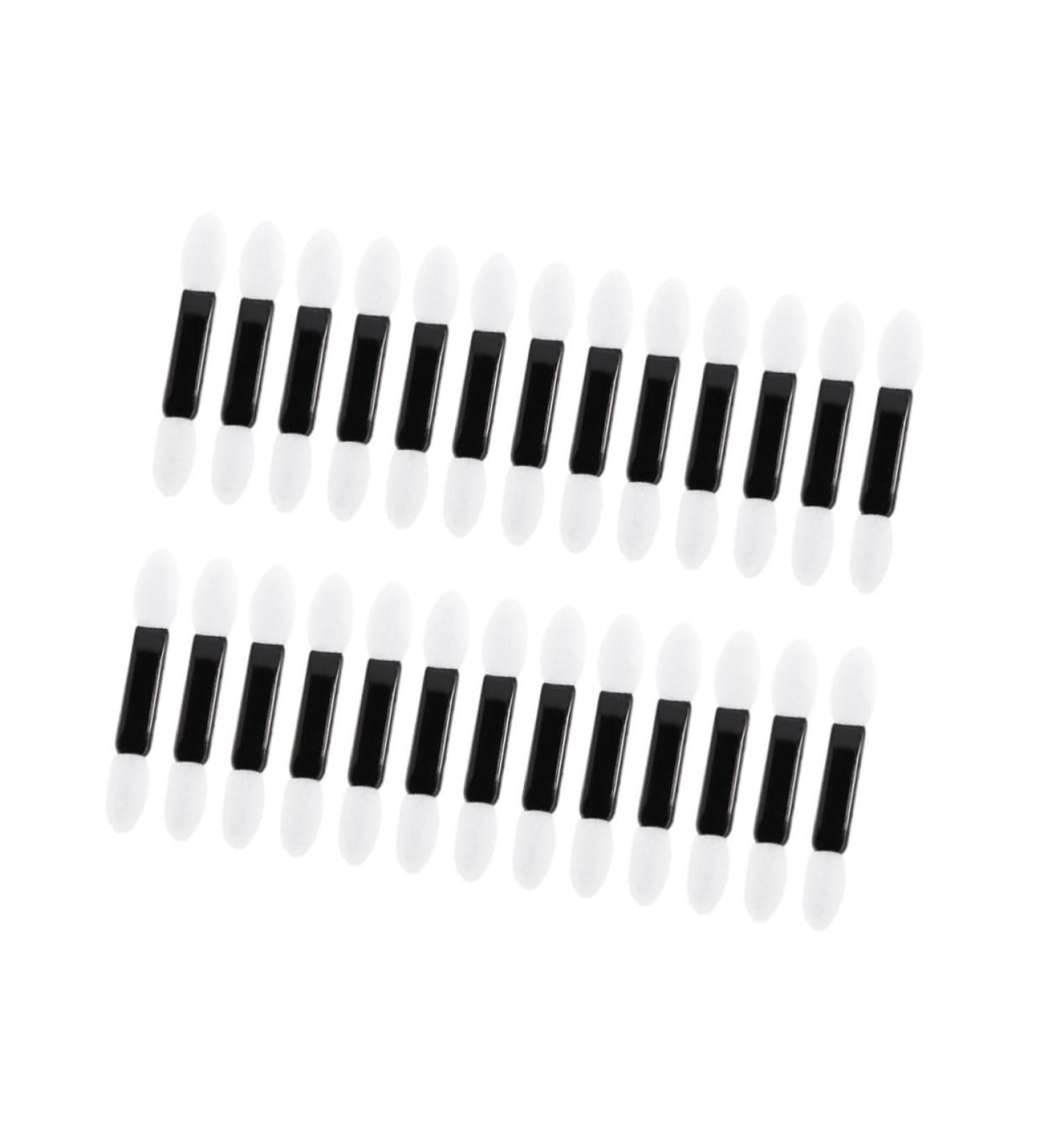 FOYTOKI 100pcs Women Eyeshadow Brush Make up Sponges for Face Eye Shadow Miss White Double Sided Sponge Head M White - Buy Online on GoSupps.com