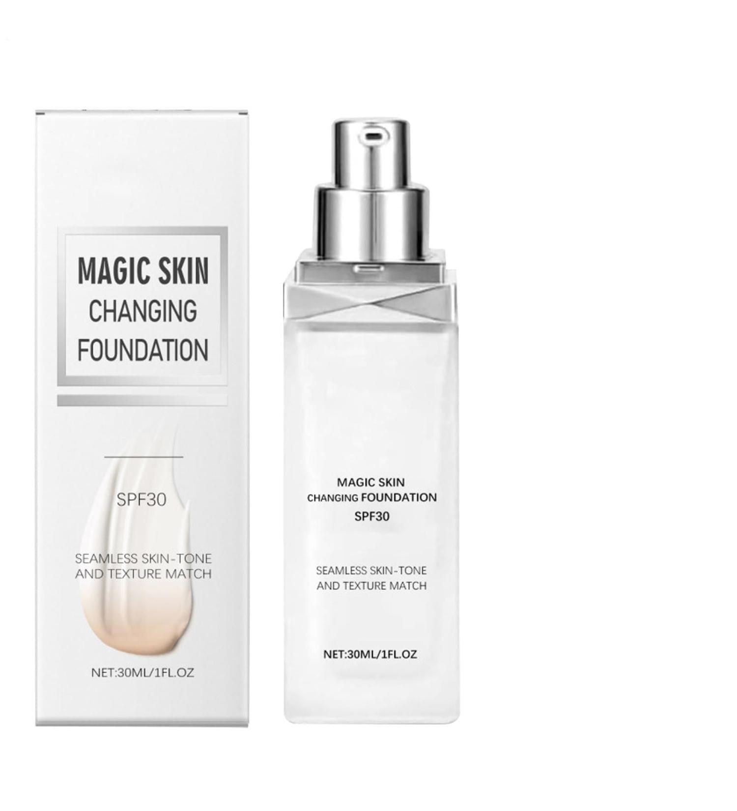 Color Changing Foundation - Moisturizing Concealer Cream SPF 30 Natural Flowing Concealer Radiance Full Coverage Makeup Base | Adaptive Color Foundation For Women - Buy Online on GoSupps.com