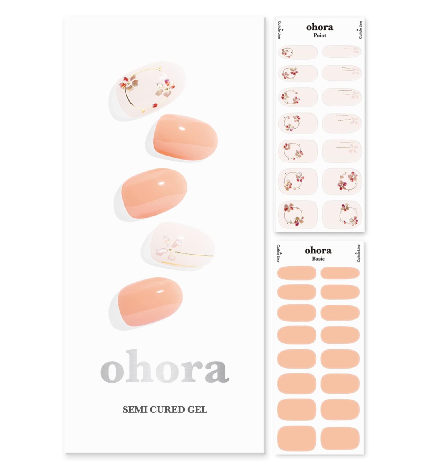 ohora Semi Cured Gel Nail Strips (N Delicate) - Salon-Quality, Long Lasting, Easy to Apply & Remove - Buy Online on GoSupps.com