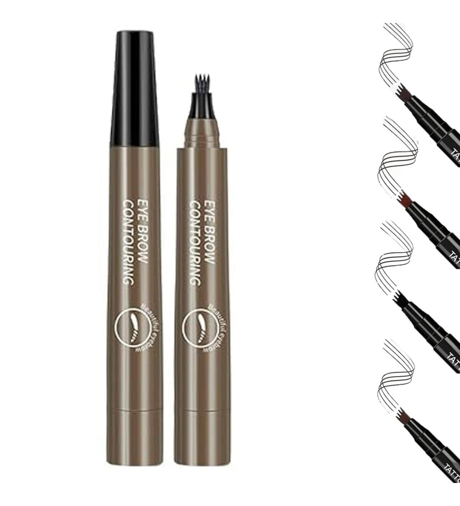 Waterproof Natural Eyebrow Pencil Precision Eyebrow Pencil Natural Fine Stroke Microblade Eyebrow Pencil Create Natural Eyebrows Easily Beautiful and Long-Lasting Waterproof Eyebrow Pencil Grey Brown - Buy Online on GoSupps.com