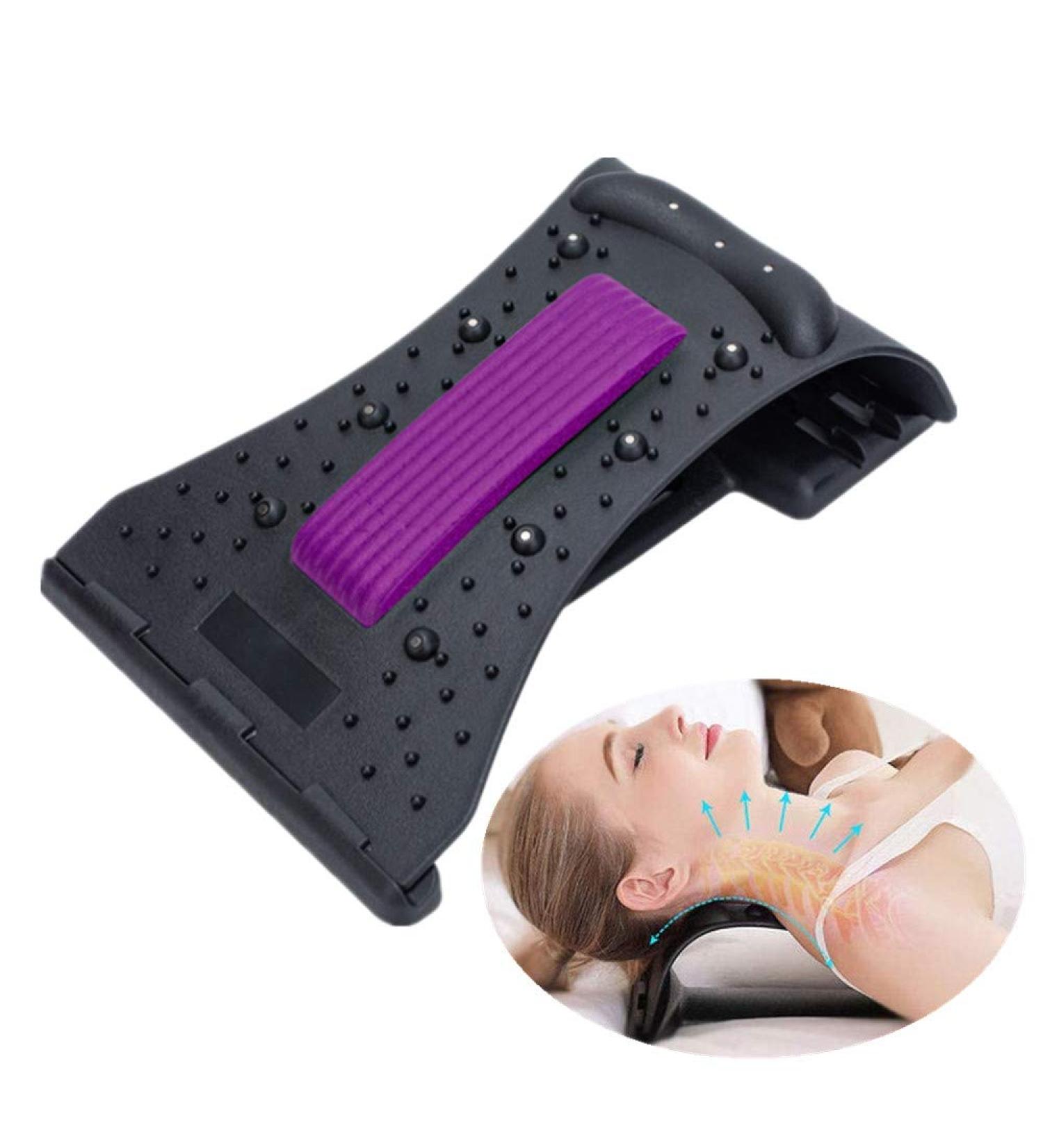 Ygmxzl Backhifters: Neck & Shoulder Relaxer Traction Pillow for Posture Correction & Back Pain Relief - Purple - Buy Online on GoSupps.com