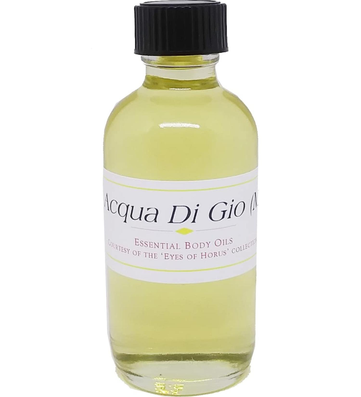 Acqua Di Gio - Type GA For Men Scented Body Oil Fragrance Regular Cap - Light Gold - 2 oz. - ID#23546 2 Fl Oz (Pack of 1)