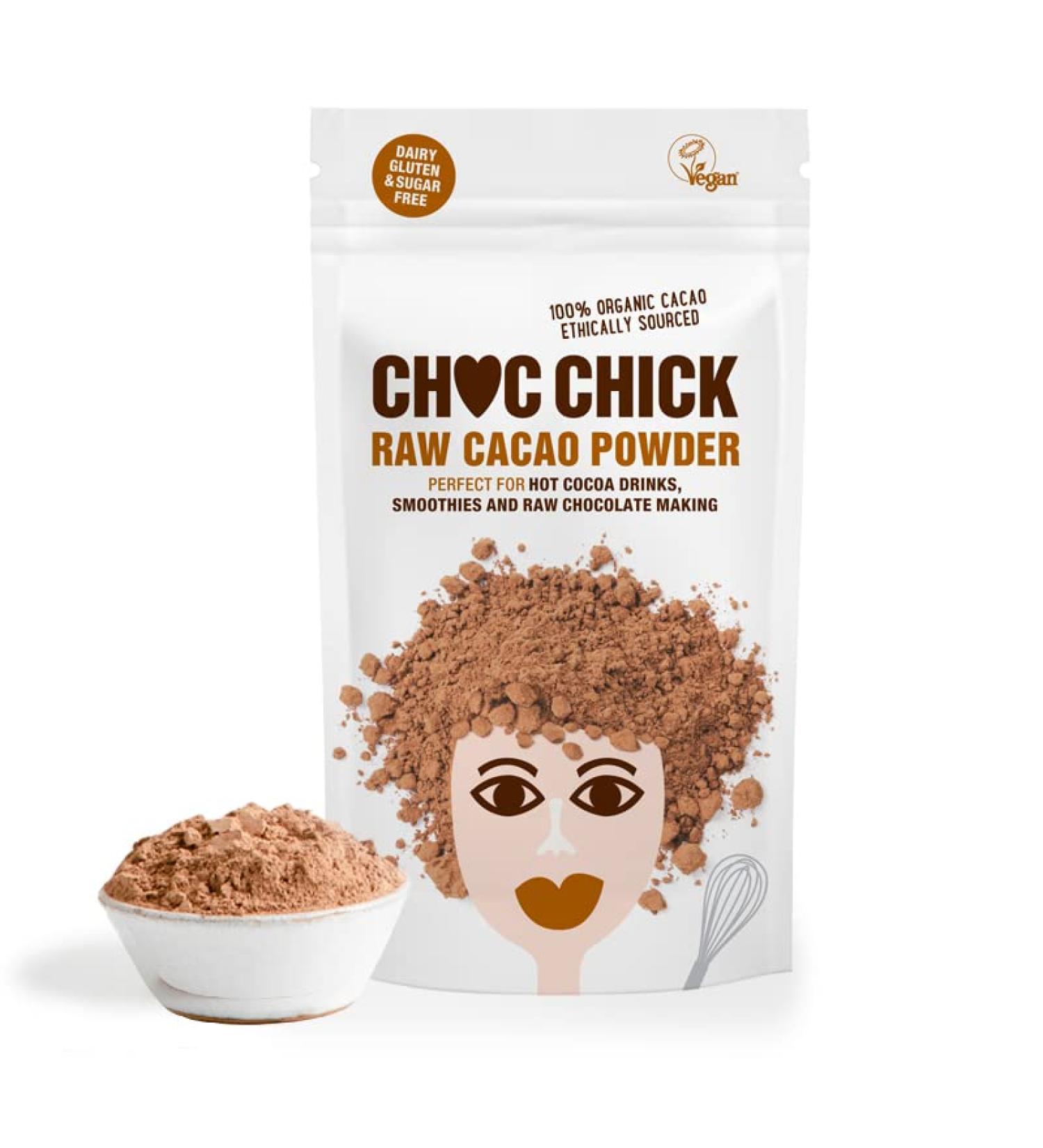 Choc Chick Organic Raw Cacao Powder 100g - Sugar Free | Vegan | Gluten Free - Pack of 1 - Buy Online on GoSupps.com
