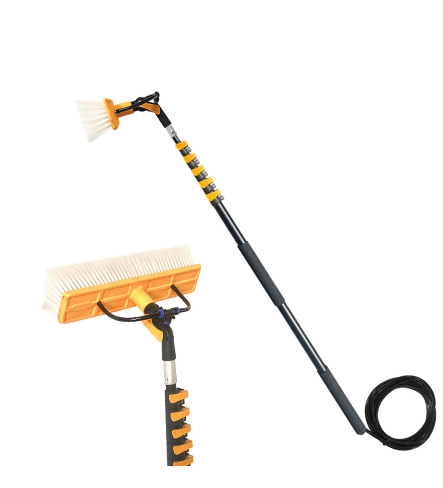4.5M Window Cleaning Pole Photovoltaic Panel Cleaning Tool Extendable Cleaner for Trucks Windows Washing Multi-Purpose Water Spray Brush Brush - Buy Online on GoSupps.com