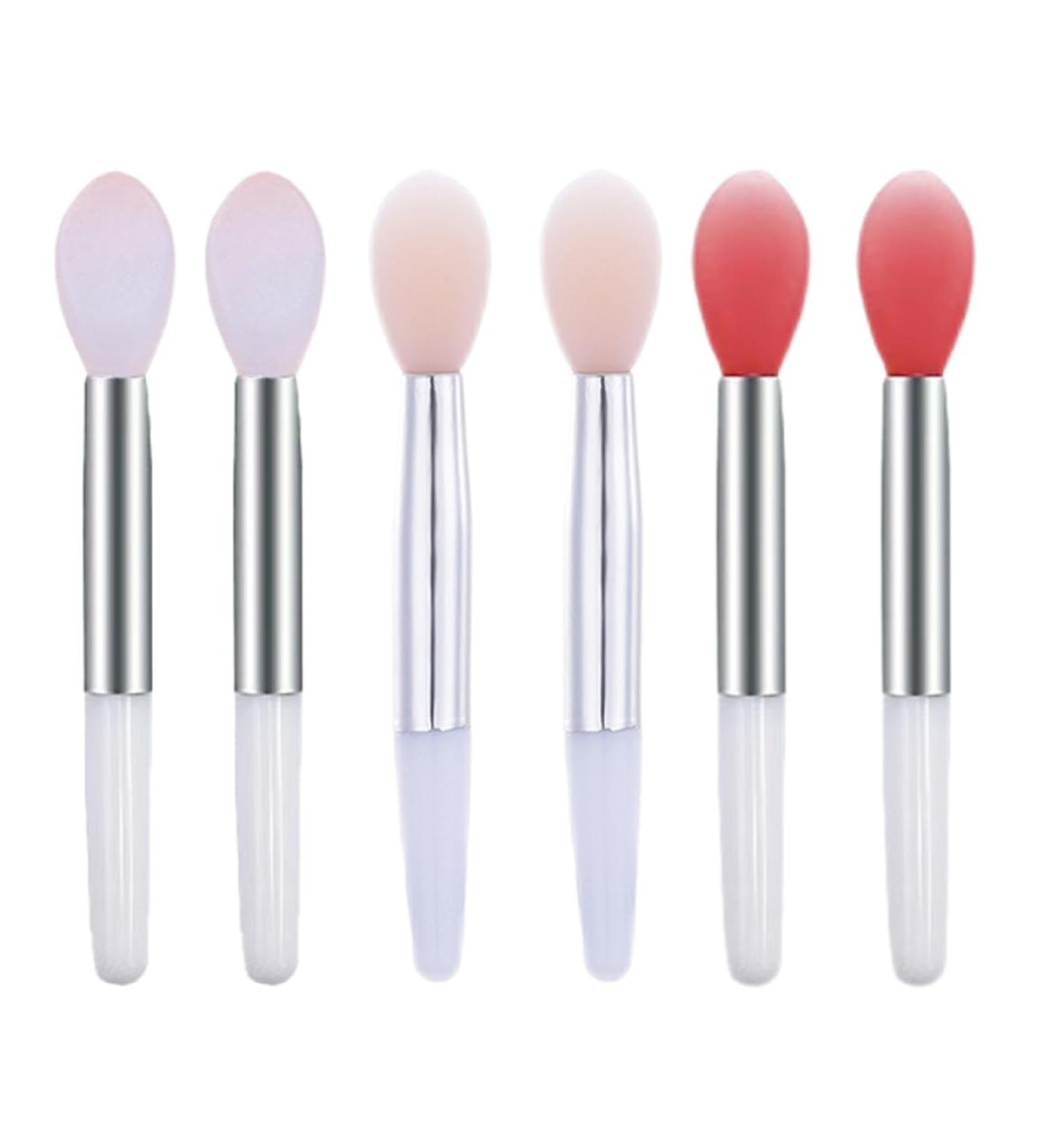 Silicone Lip Brushes - Mini Lip Scrub Brush & Reusable Lip Balm Applicators (6PCS) for Perfect Lip Care - Buy Online on GoSupps.com