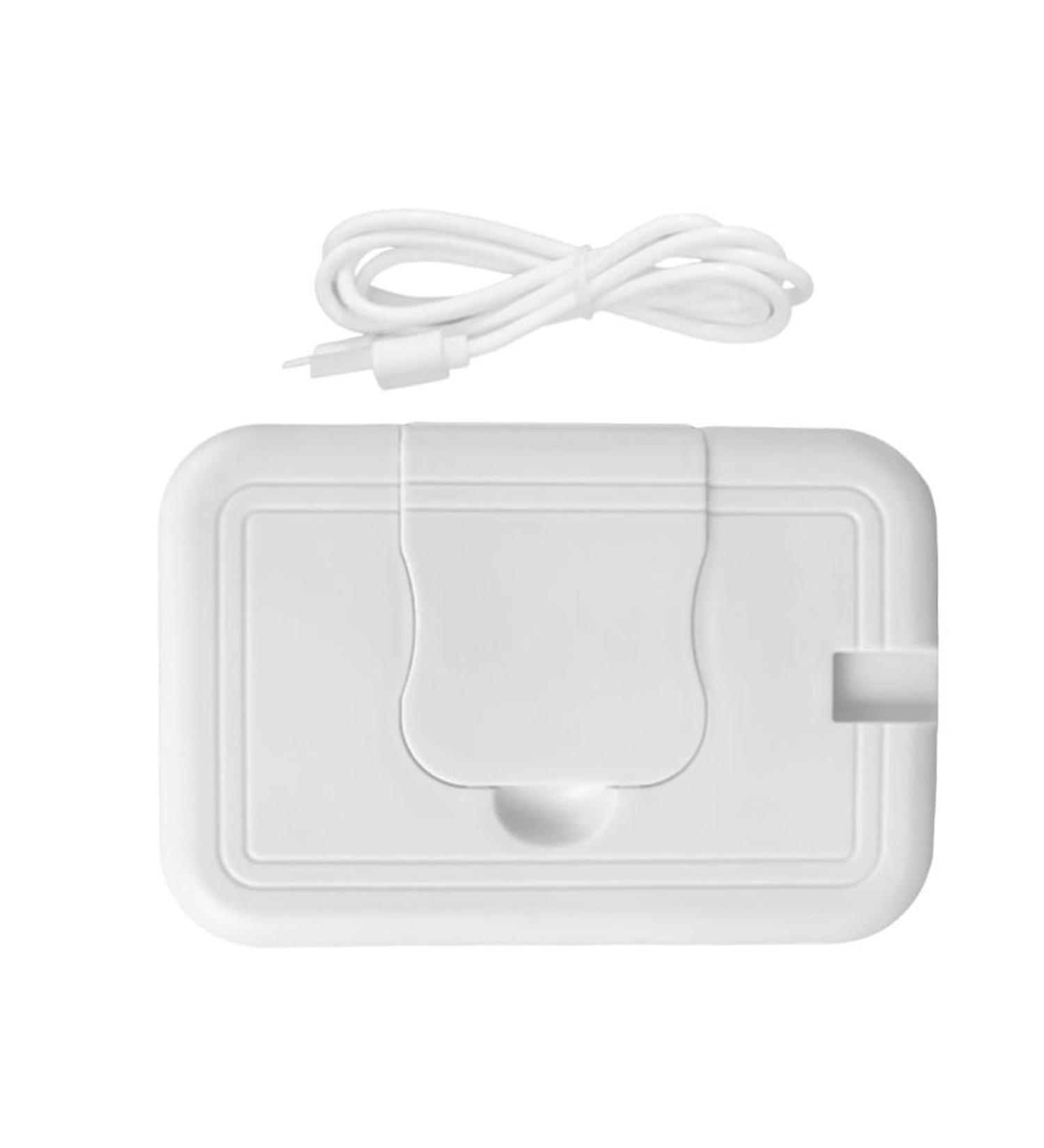 Plastic Wipe Warmer USB Powered Thermal Warm Household Wet Tissue Dispenser Portable Napkin Heating Box for Home Travel White 15*10cm - Buy Online on GoSupps.com