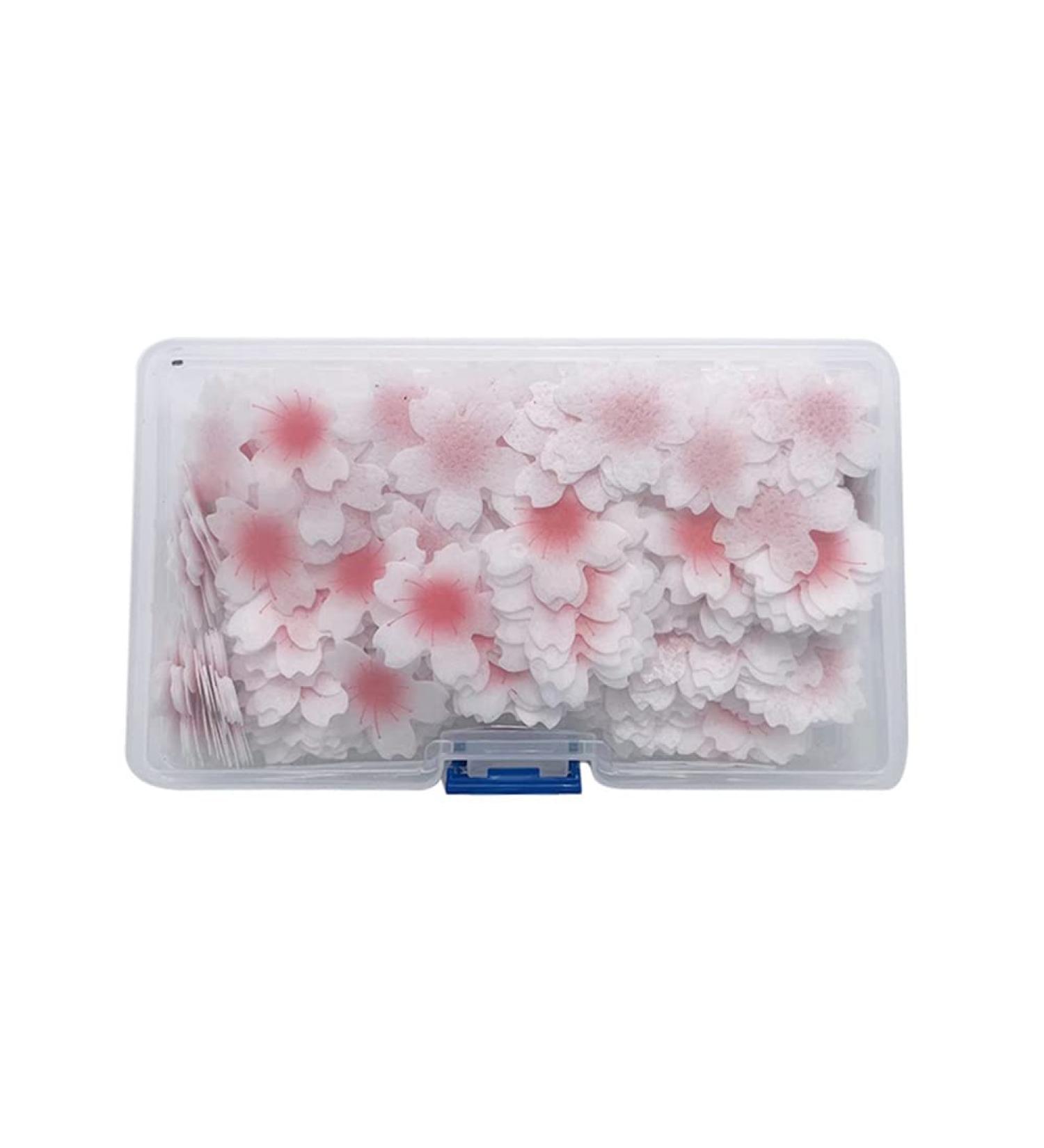 Uposao 100 Pieces Edible Flowers Cupcake Toppers Sticky Rice Paper Decorative Cake Decorations Birthday Party Food Decorations 100Pcs - Buy Online on GoSupps.com