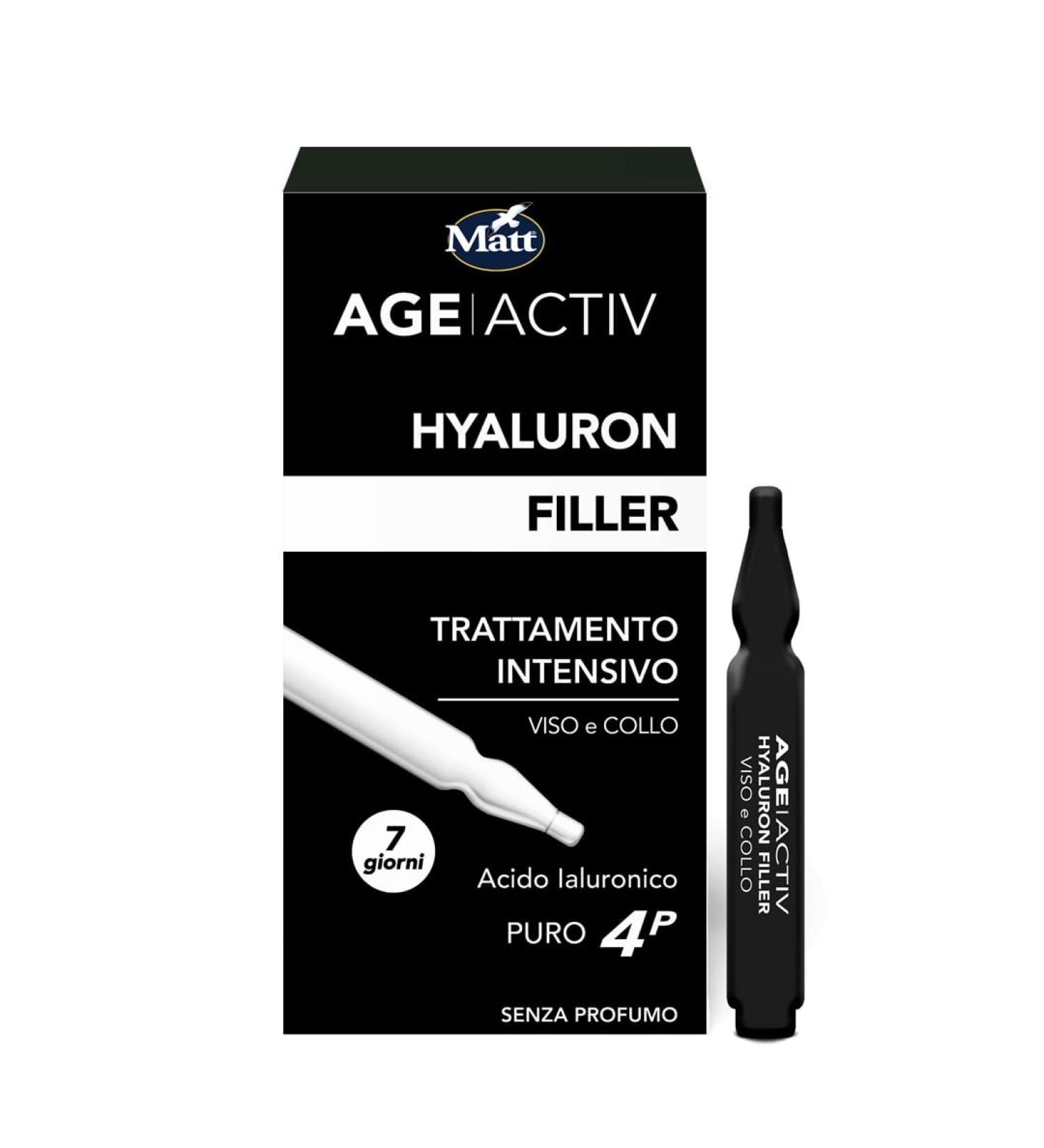  Matt Matt 4P Pure Hyaluronic Acid Face Plumping Shock Treatment Moisturizes and Makes Skin Elastic and Luminous 7 Day Application 7 Pack 3ml Ampoules - Buy Online on GoSupps.com