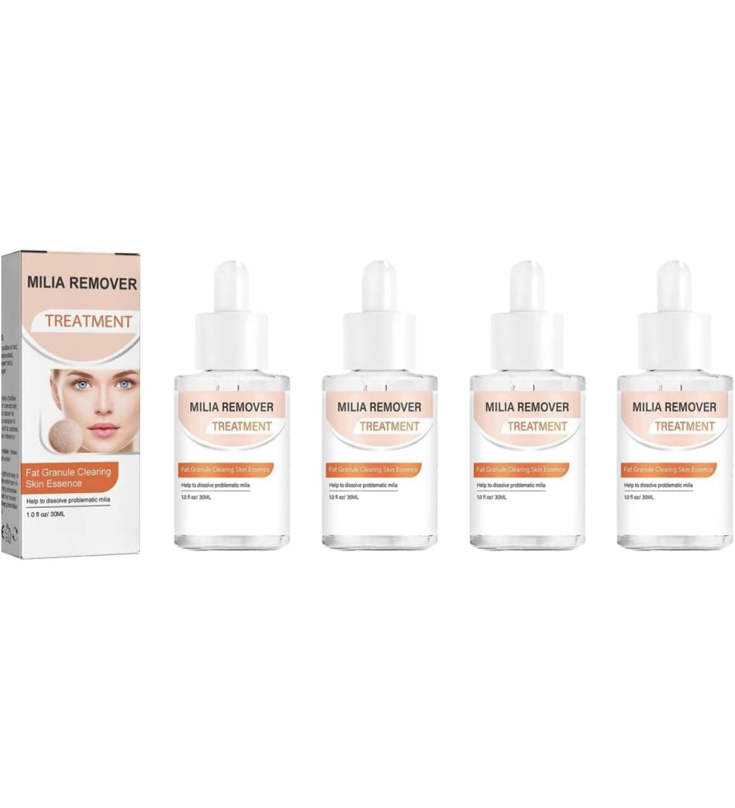 4Pcs Milia Clearing Essence Milia Remover Eye Serum Milia Remover Milia Spot Miliary Repair Essence Moisturize Skin Improve Skin Texture for All Skin Types 30ml/1fl.oz - Buy Online on GoSupps.com