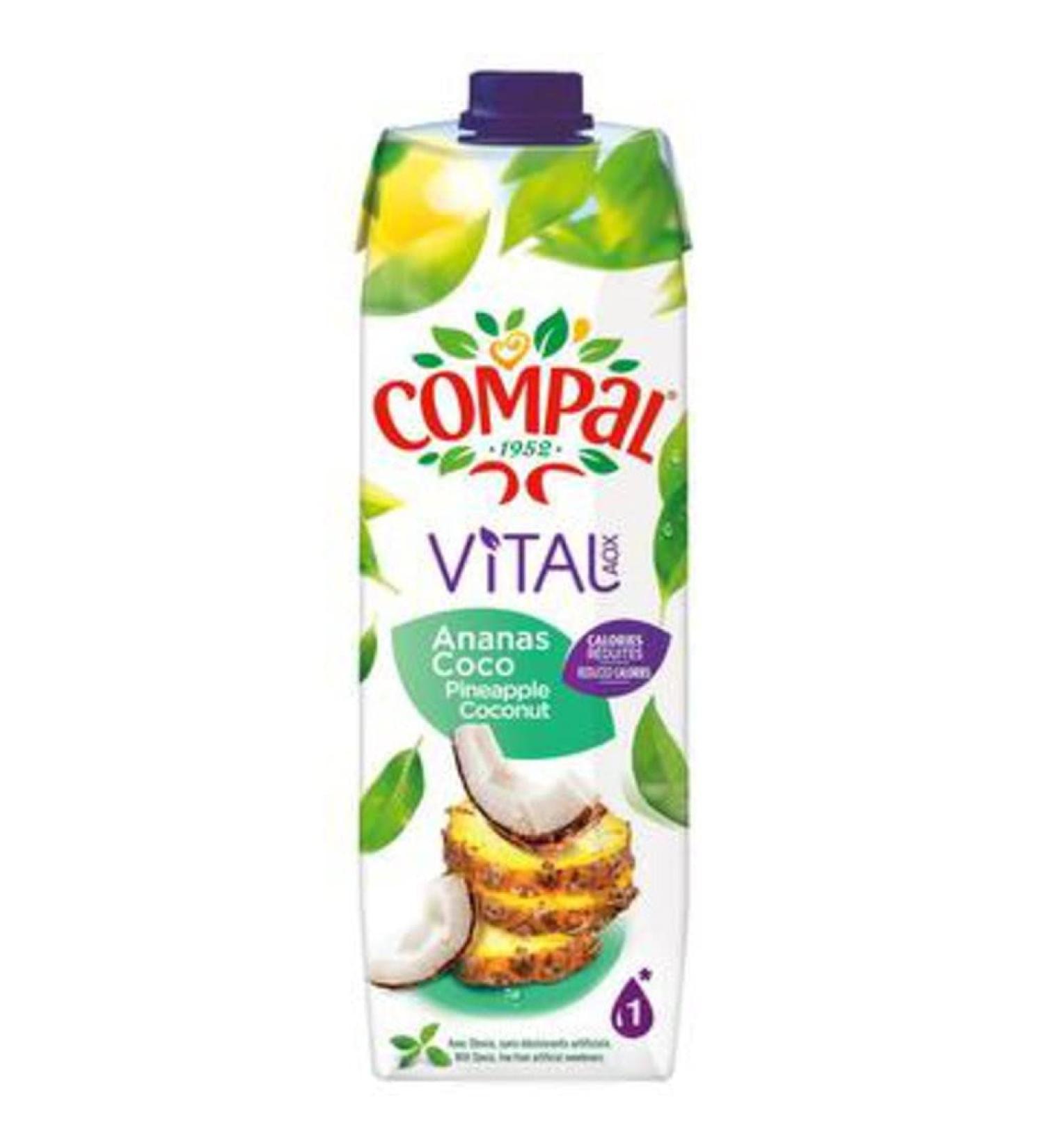 Compal Vital Pineapple Coco 1L (pack of 12)