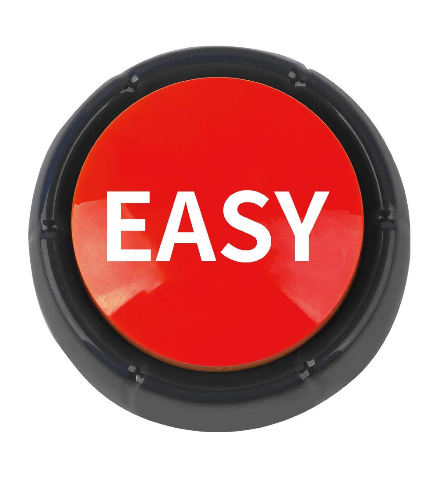 Mealivos Talking Button - Red/Black (Easy) | Interactive Sound Button - Buy Online on GoSupps.com