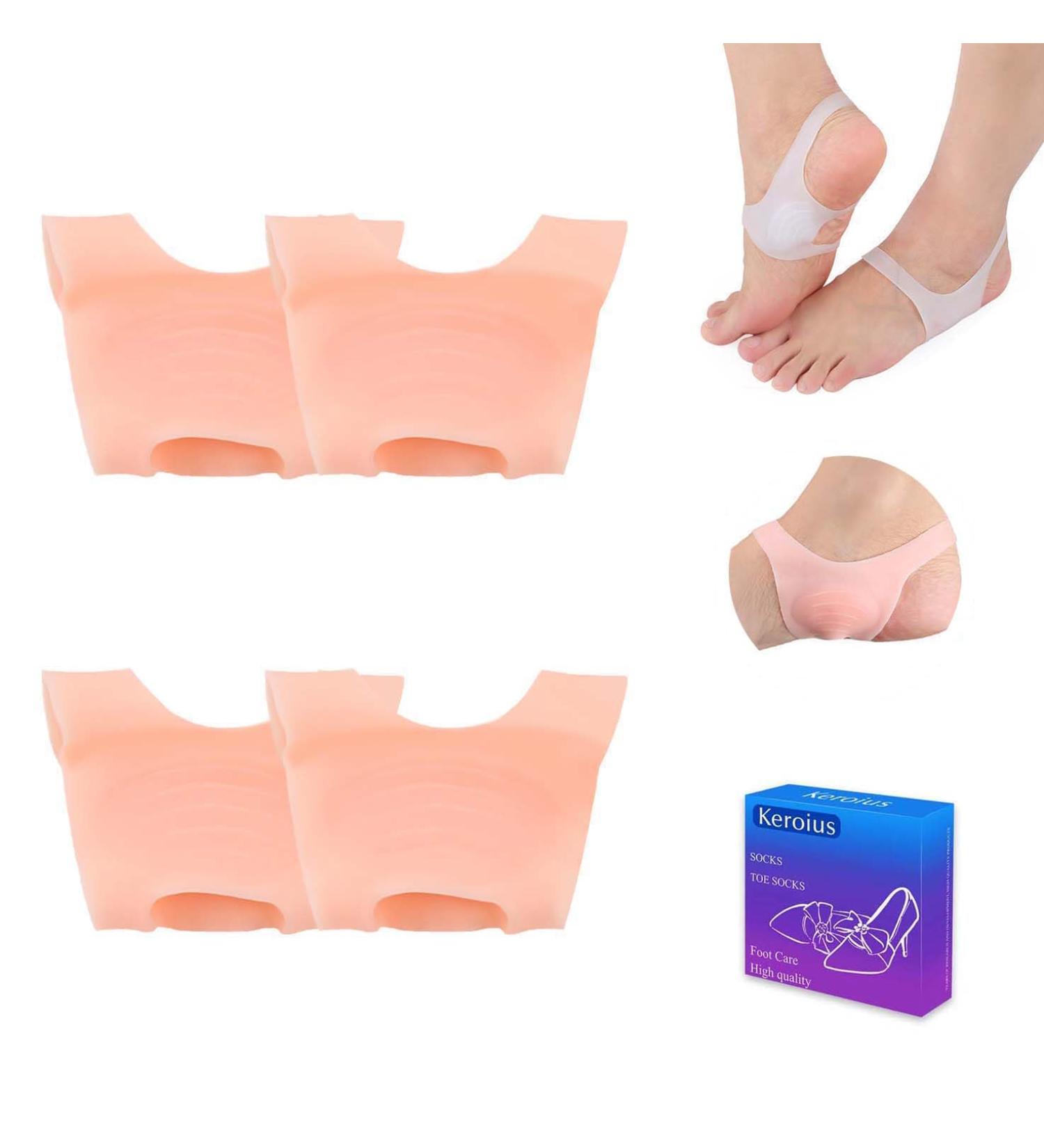 Best Arch Support Brace for Flat Feet - Plantar Fasciitis Relief Cushions for Men & Women - 2 Pairs Beige - Buy Online on GoSupps.com