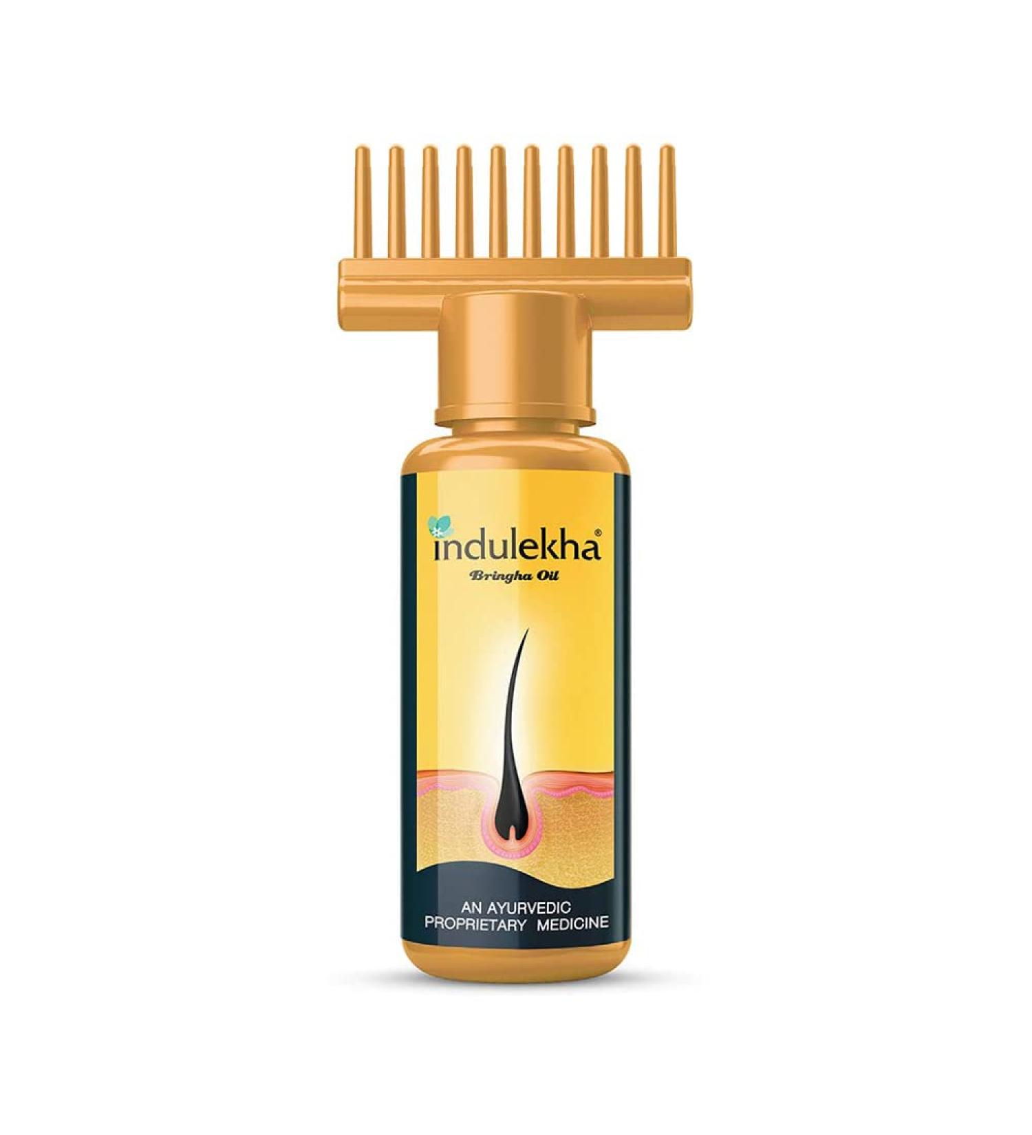 Indulekha Bringha Hair Oil 100ml - Strengthen & Nourish Hair | Buy Online Internationally - Buy Online on GoSupps.com