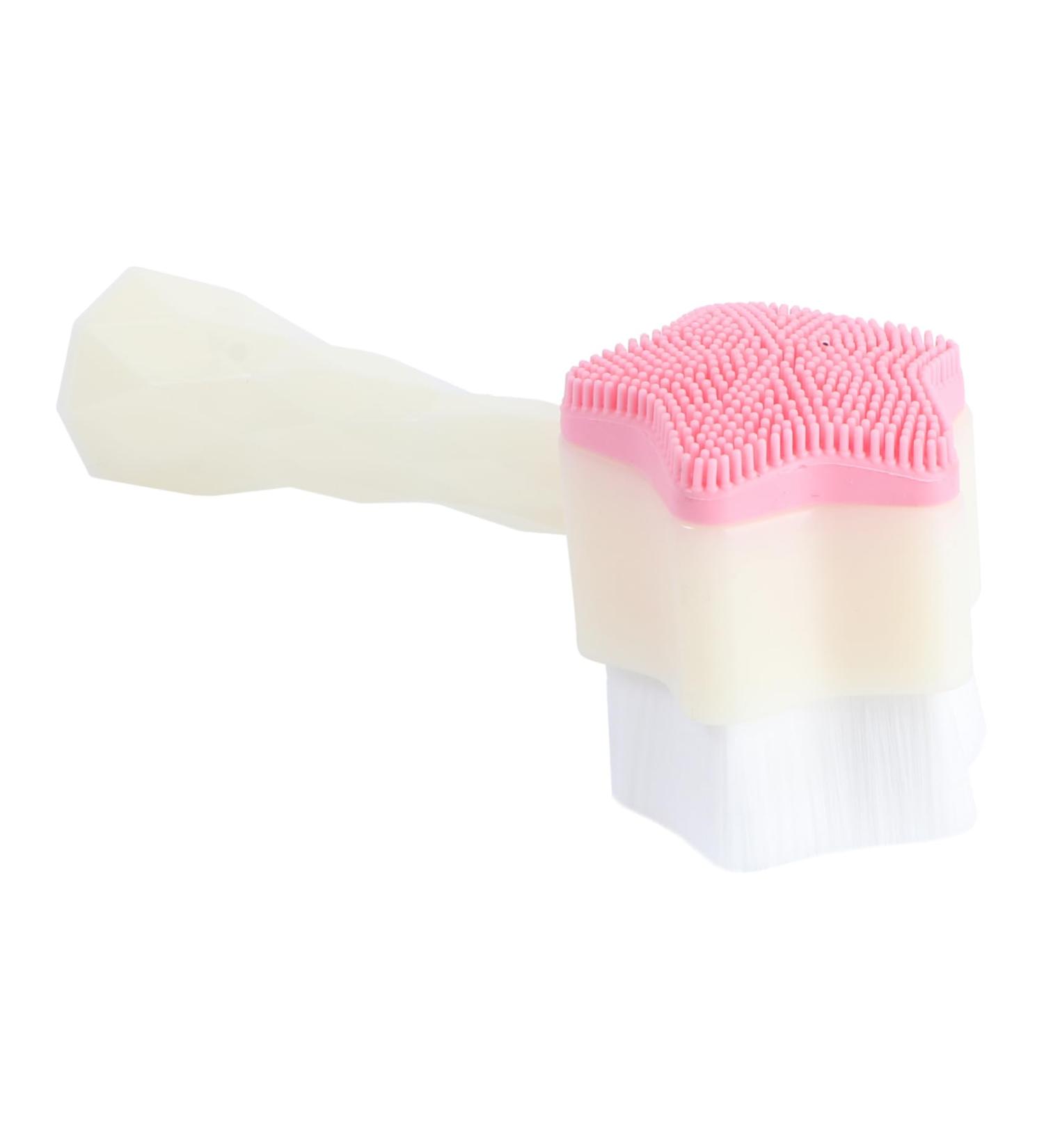 Healeved Silicone Face Brush Portable Skin Care Brush Mens Deep Bath Face Wash Brush Beard Styling Template Facial Brush Facial for Men Tool Facial Cleansing Brush Soft Fur Man Body Brush 13x5cm Sky-blue - Buy Online on GoSupps.com