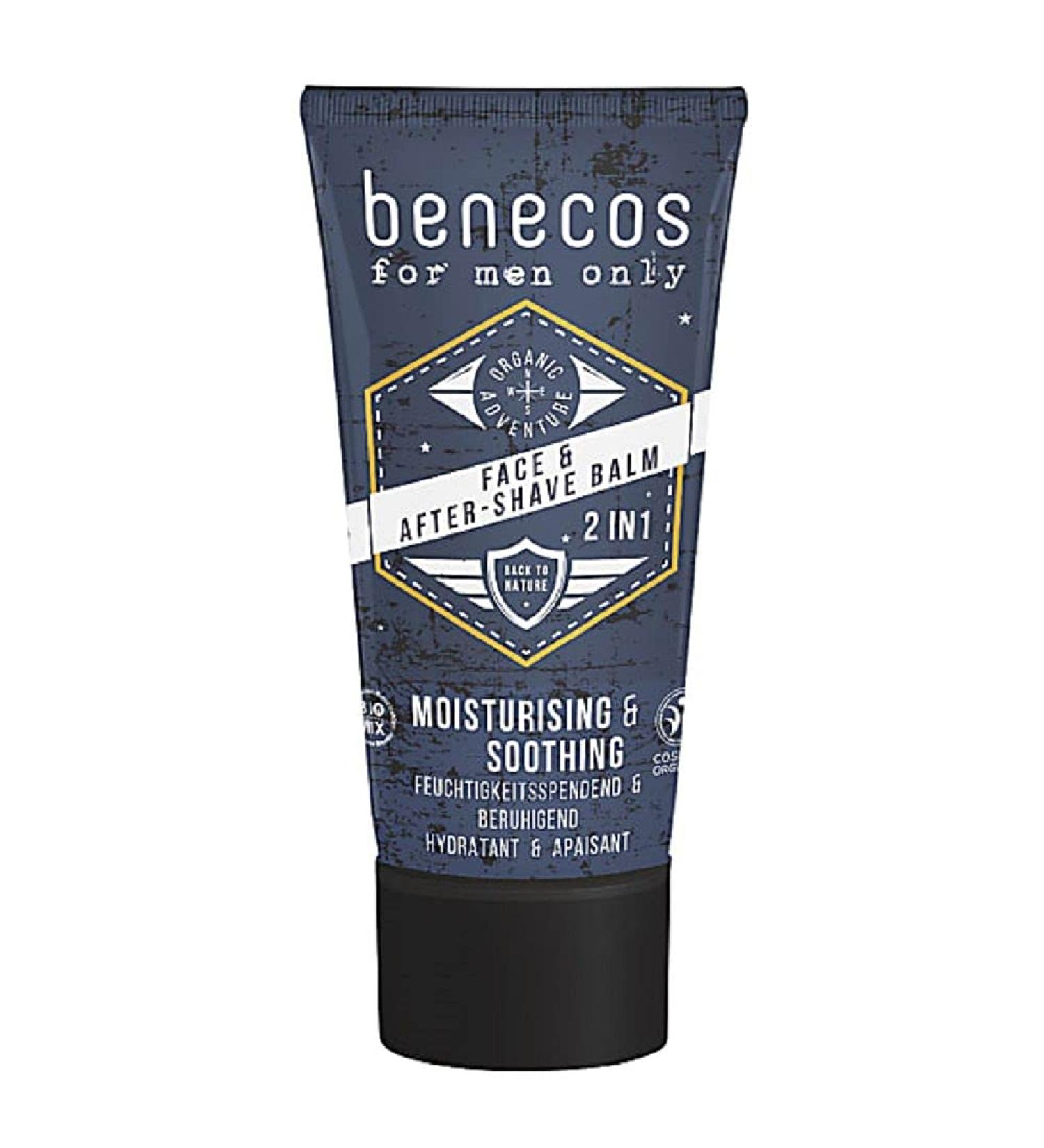benecos for men only Face & After-Shave Balm (2 x 50 ml) 50 ml (pack of 2)