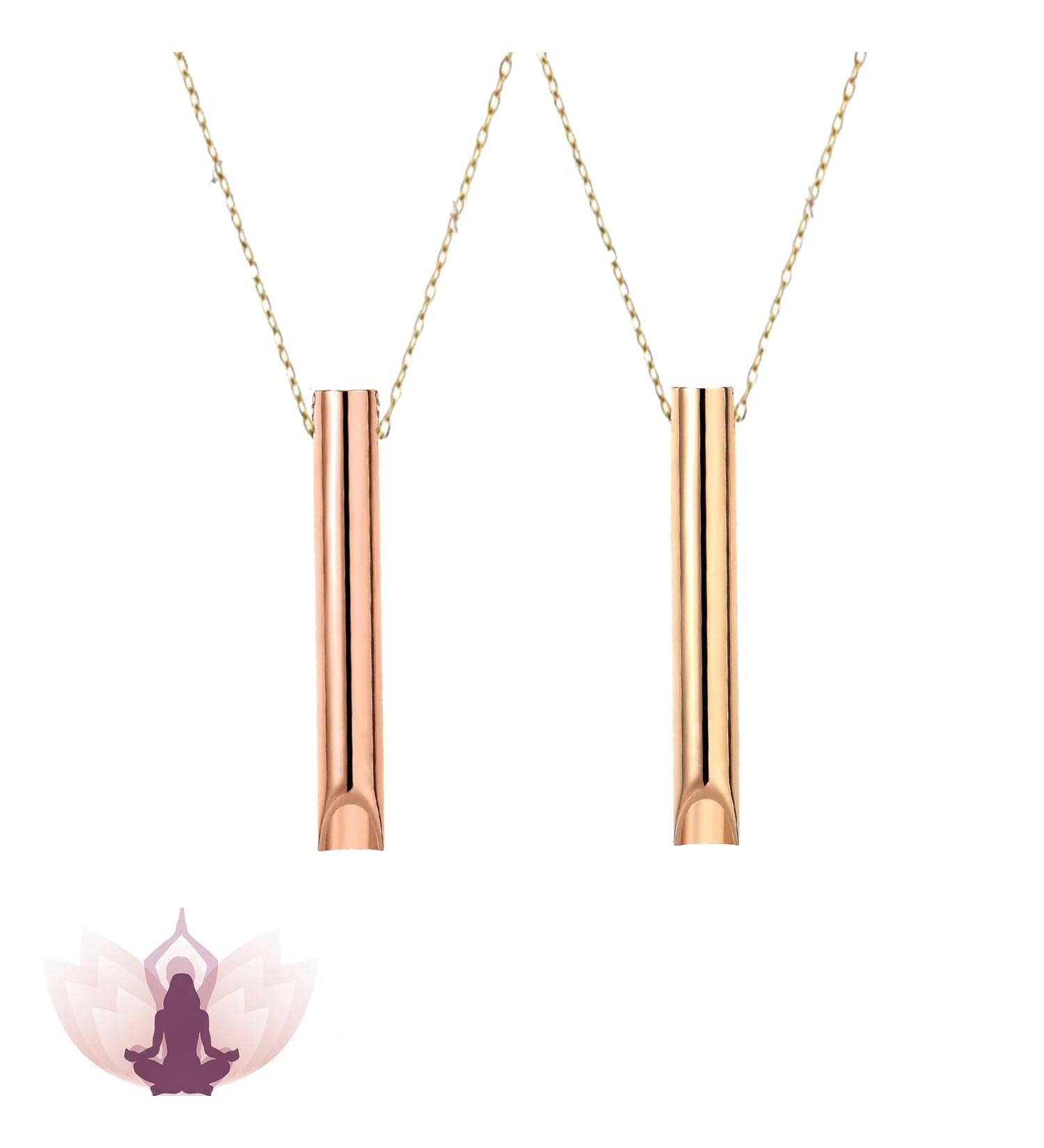 Kotkiddy Breathing Necklace - 2 Piece Stress Relief & Meditation Device for Mindful Breathing & Fear Relief - Buy Online on GoSupps.com