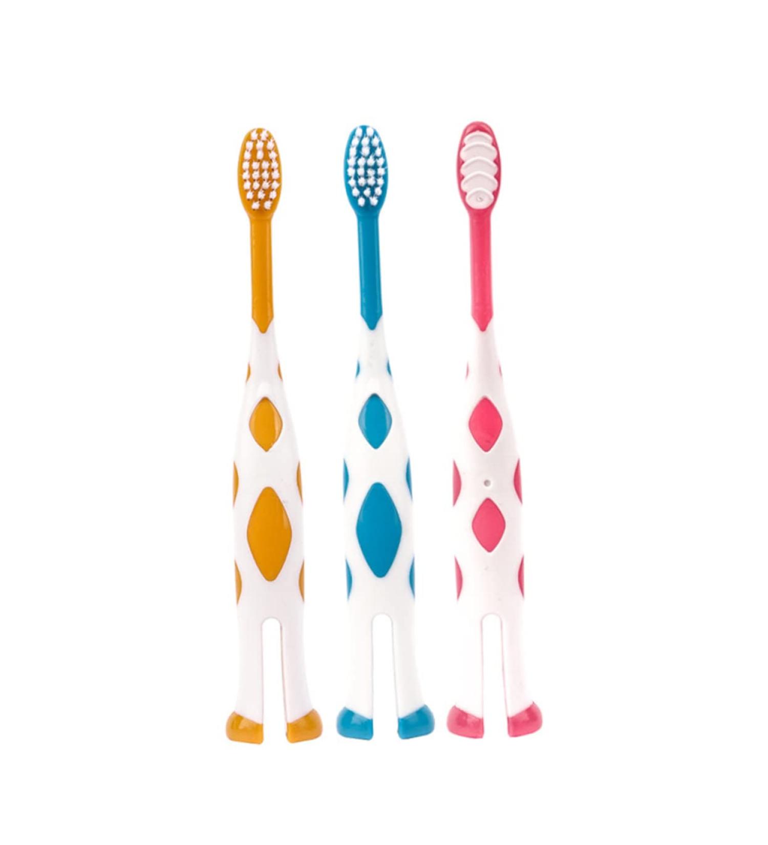 Beaupretty 6-Pack Biodegradable Children's Toothbrush Set - Soft Bristles Travel-Friendly Animal Designs - Buy Online on GoSupps.com