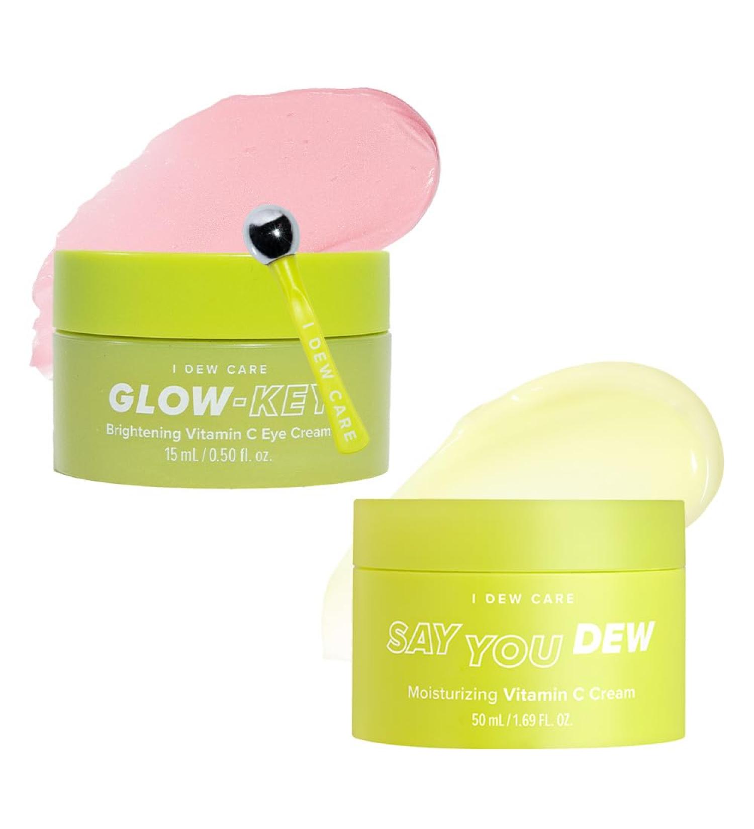 I DEW CARE Glow-Key Eye Cream + Say You Dew Brightening Vitamin C Cream with Niacinamide Bundle - Buy Online on GoSupps.com