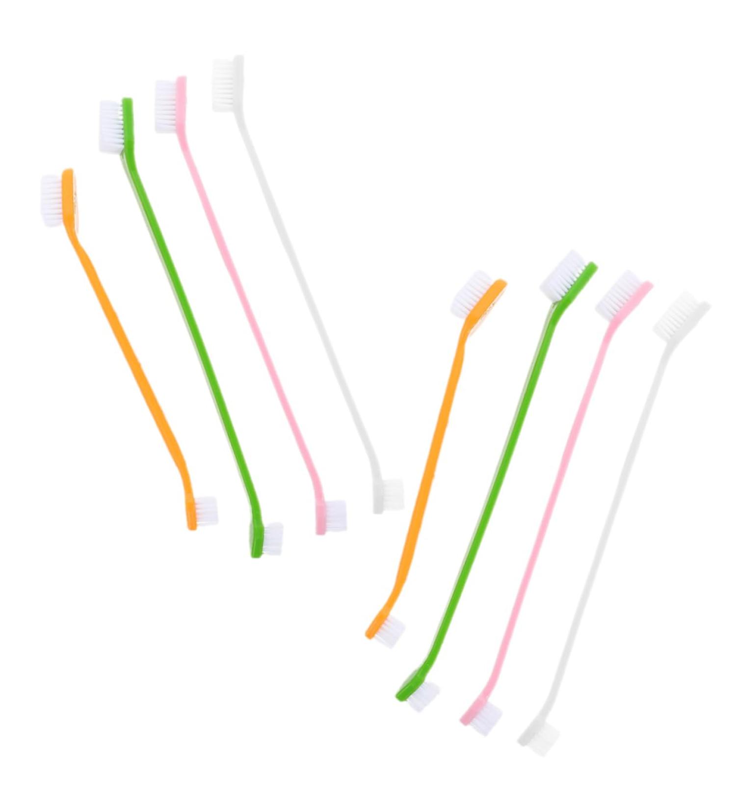 BESPORTBLE 8pcs Double Head Dog Toothbrush Pet Toothpaste Large Dog Toothbrush Dog Chew Toothbrush Pet Brush Pp - Buy Online on GoSupps.com