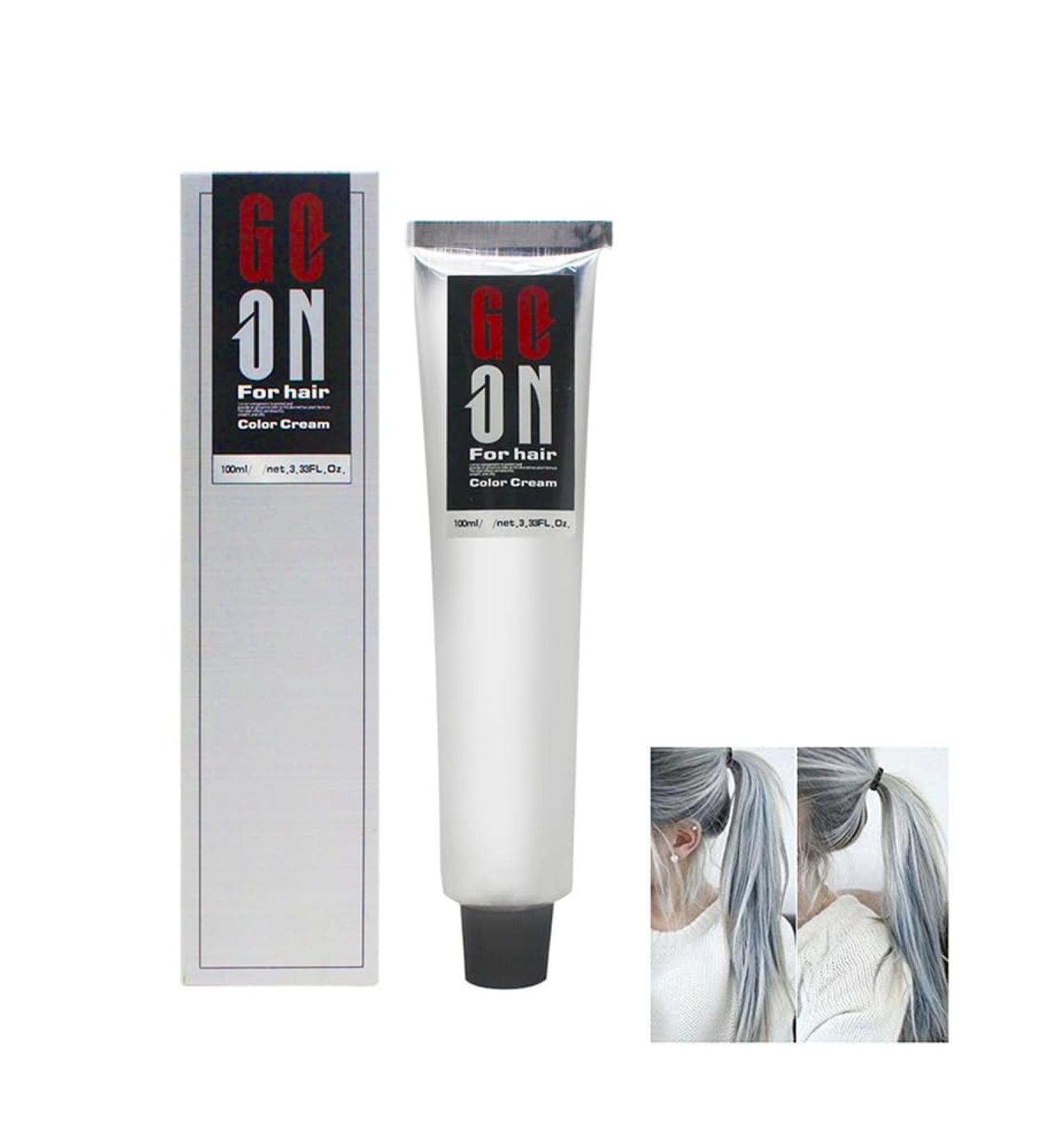  Zankie 1/3 Silver Grey Hair Colour with Gentle Natural Formula - 3.52 oz - Unisex Hair Products - Instant and Long Lasting Hair Colour - Buy Online on GoSupps.com