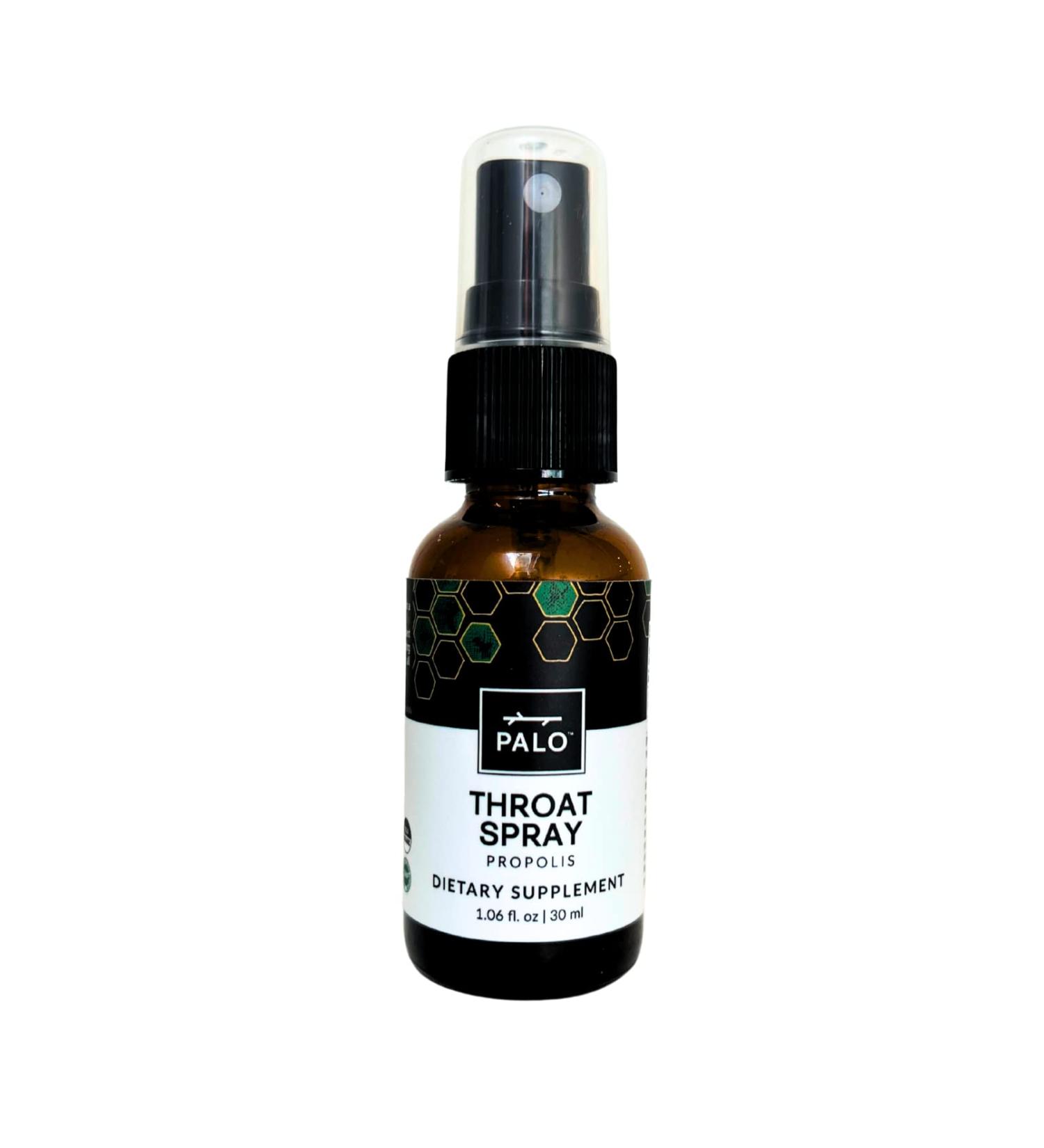 PALO Propolis Throat Spray - Natural Immune Support & Oral Health - Antioxidant & Flavonoids - 1.06 oz (Regular with Honey) - Buy Online on GoSupps.com