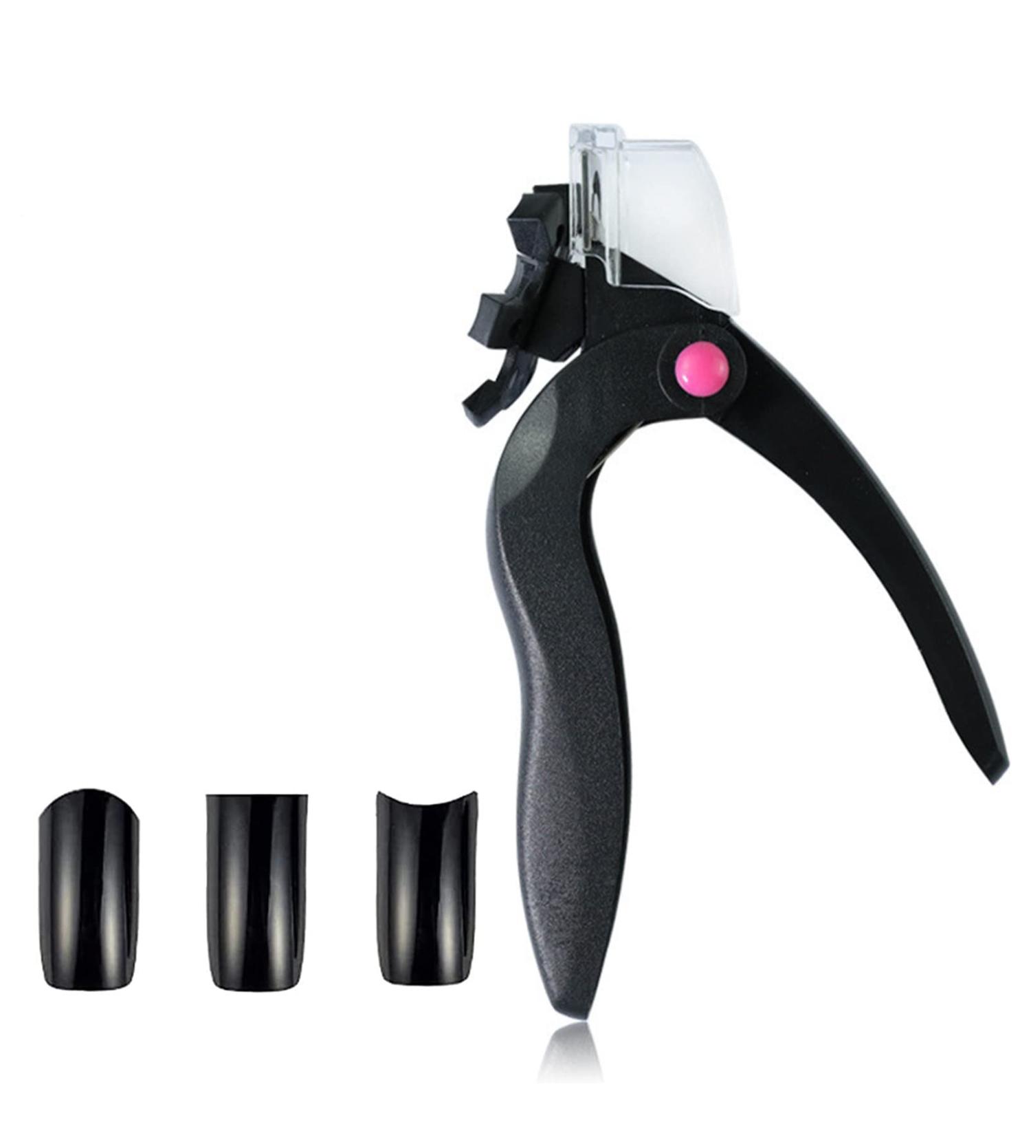 Adjustable Black False Nail Clippers | Art Nail Trimmer with Rotary Plate for Perfect Shapes | International Shipping - Buy Online on GoSupps.com