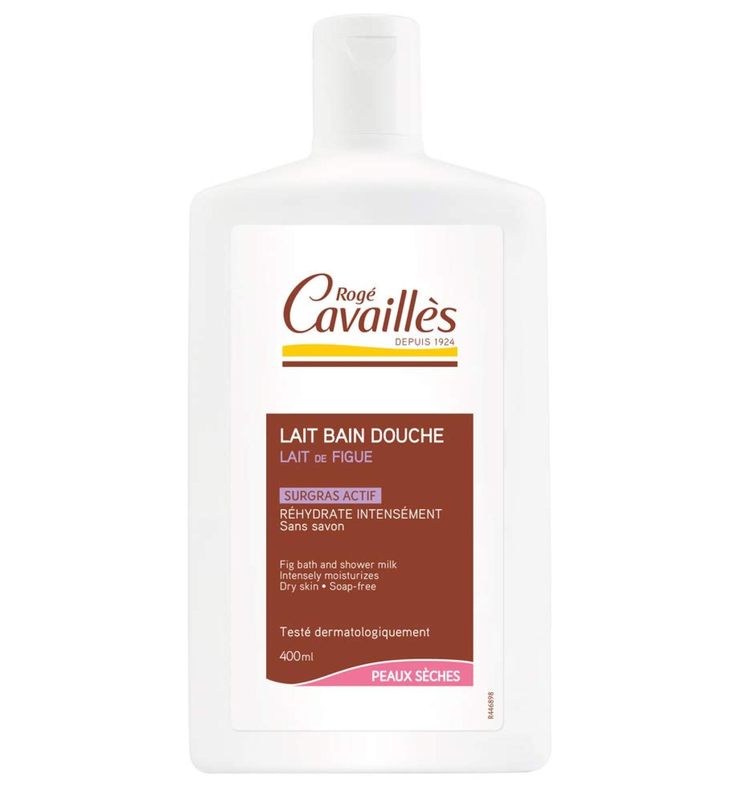Rog Cavaill s Shower and Bath Lotion Dry Skins Fig Milk 400ml