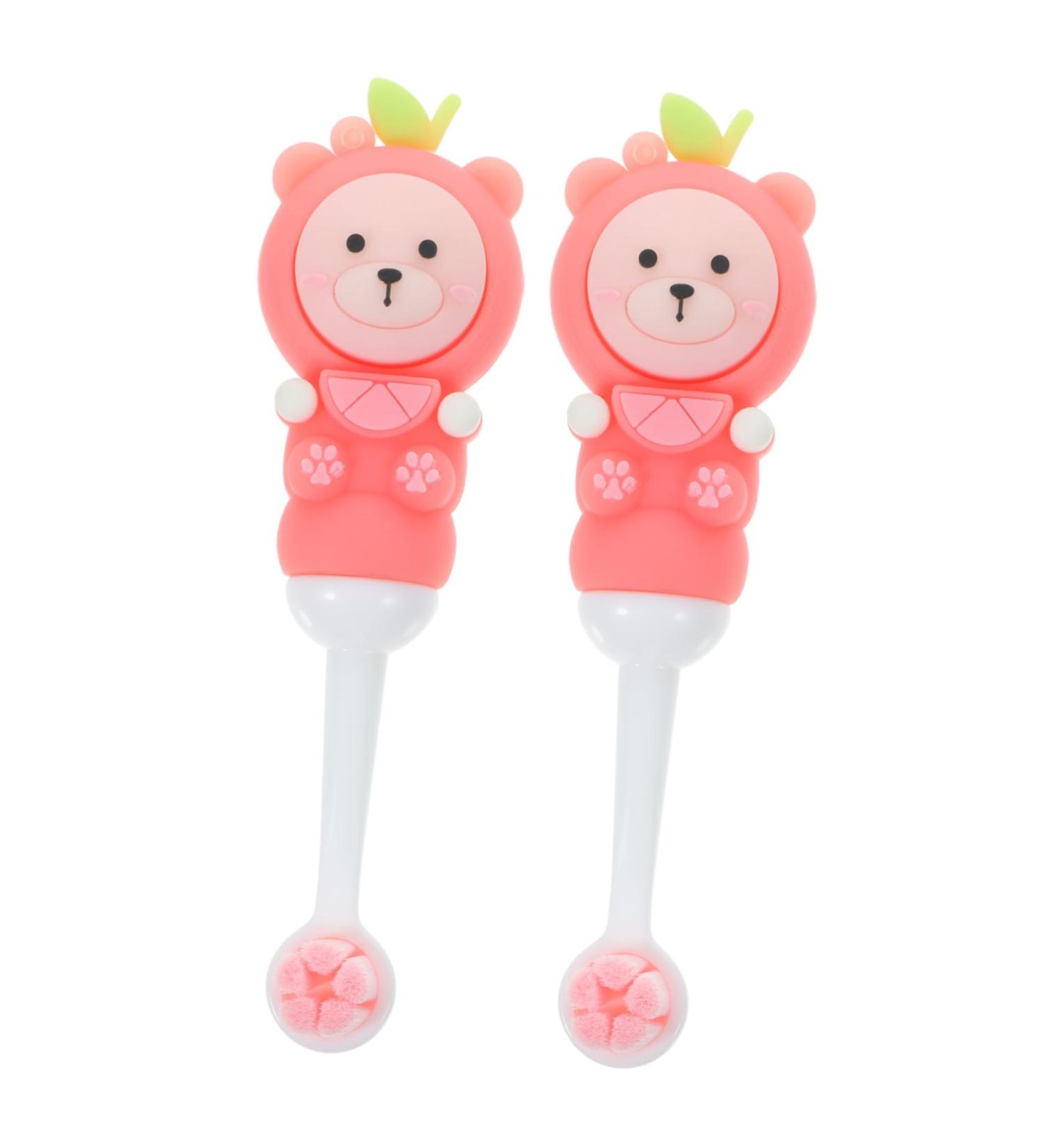 Goohochy Children's Toothbrushes - Soft Bristles Travel-Friendly Pink 1 Pack - Ideal for Toddlers' Teeth Care - Buy Online on GoSupps.com