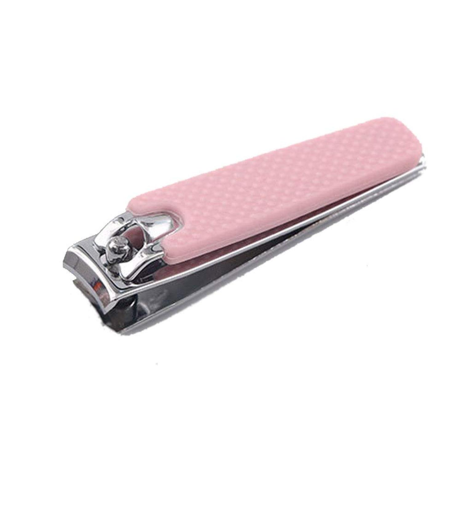 UNbit Nail Clipper Adult Nail Clippers/Pink Silicone Surface Carbon Steel Plating Pink Nail Clippers 8.5 * 1.5cm Pink Silicone Surface Nail Clippers - Buy Online on GoSupps.com