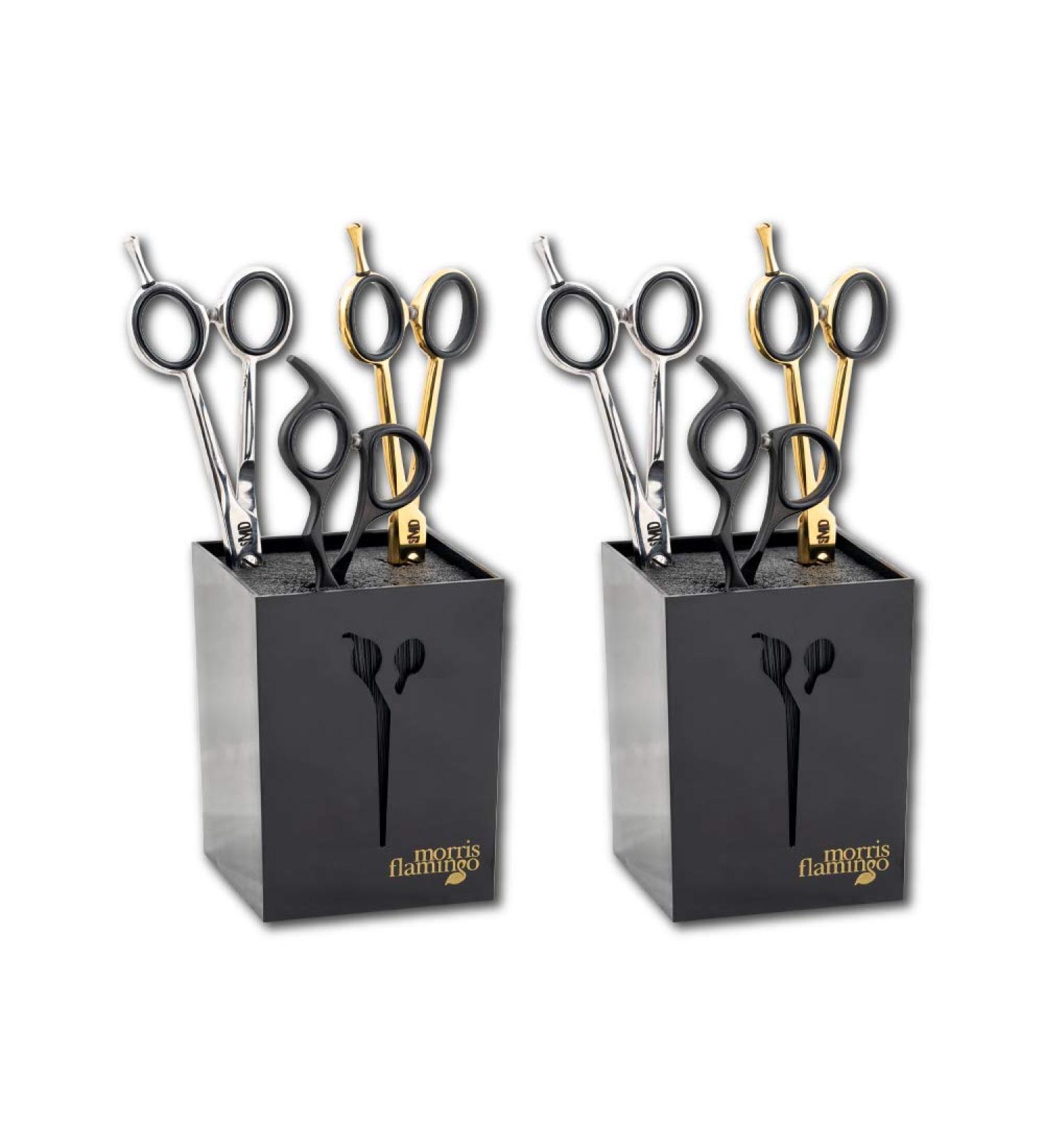 2 Units Holder for Barber and Stylists Flexible Nylon Bristles Secure Multiple Shears & Tools