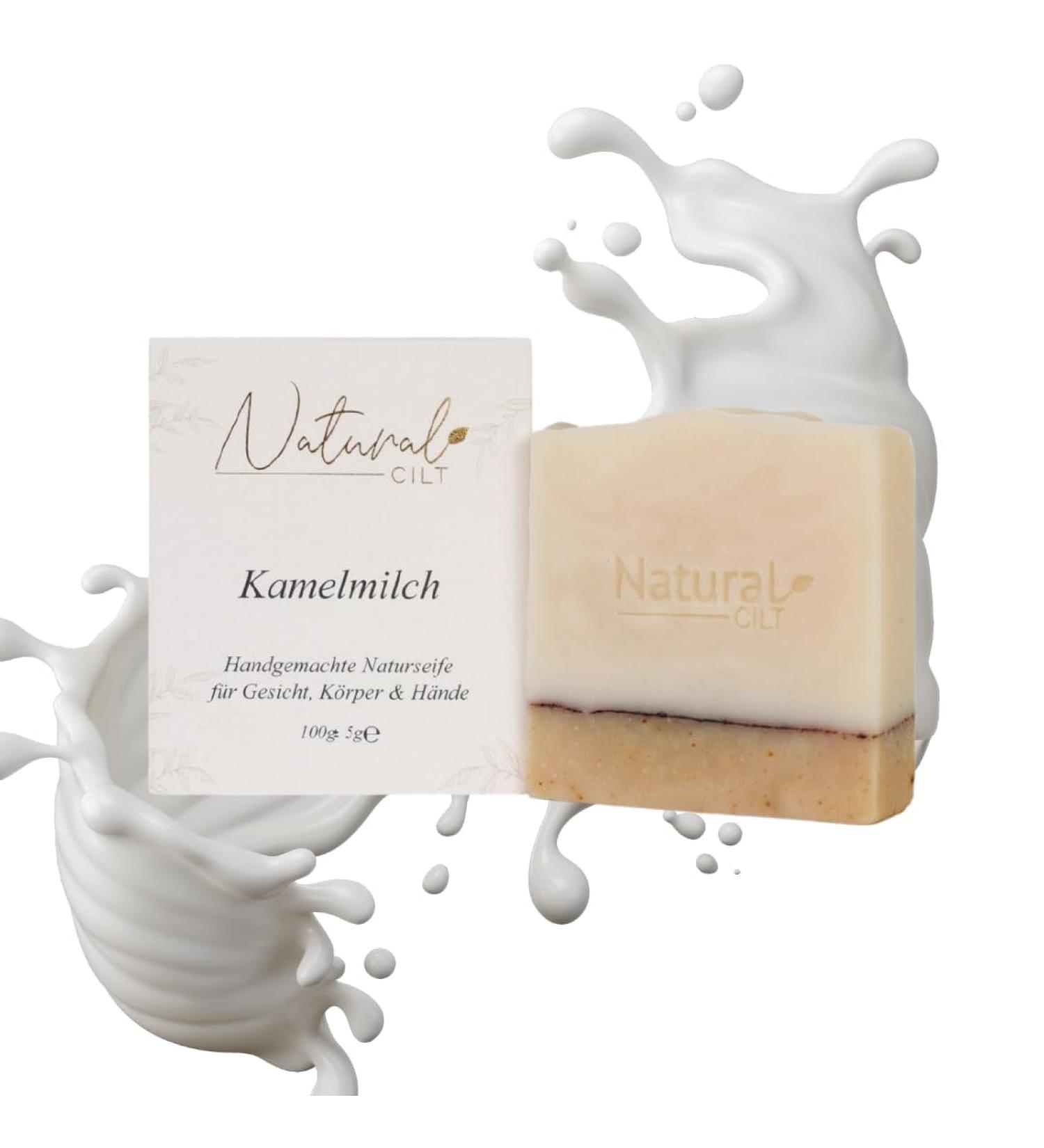 Natural Cilt Camel Milk Soap - 100% Natural Handmade Certified - Ideal for All Skin Types - 100g Shower Soap - Buy Online on GoSupps.com