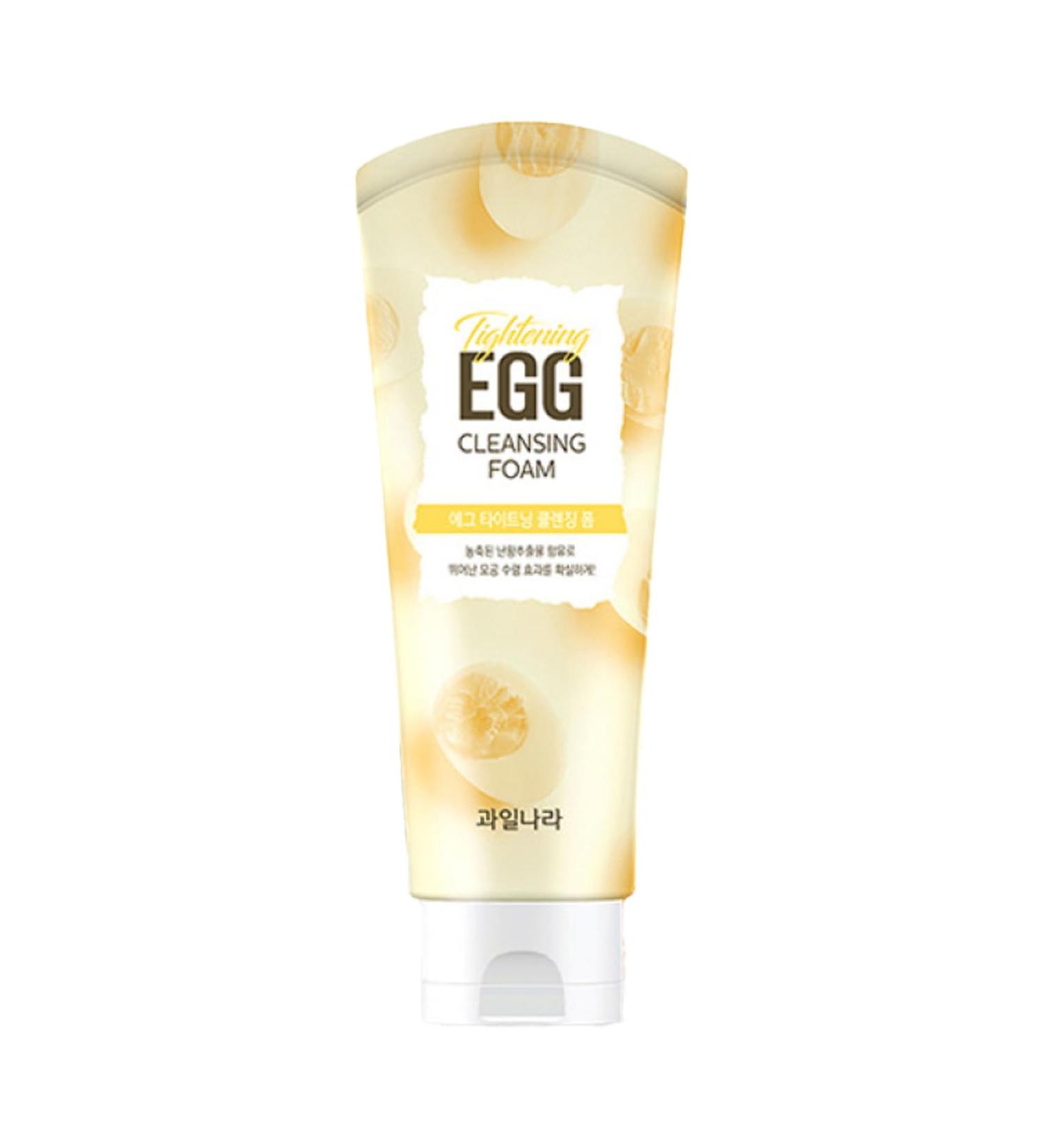 Kwailnara Egg Tightening Cleansing Foam - 130g | Skin Moisturizing & Pore Care | International Shipping Available - Buy Online on GoSupps.com